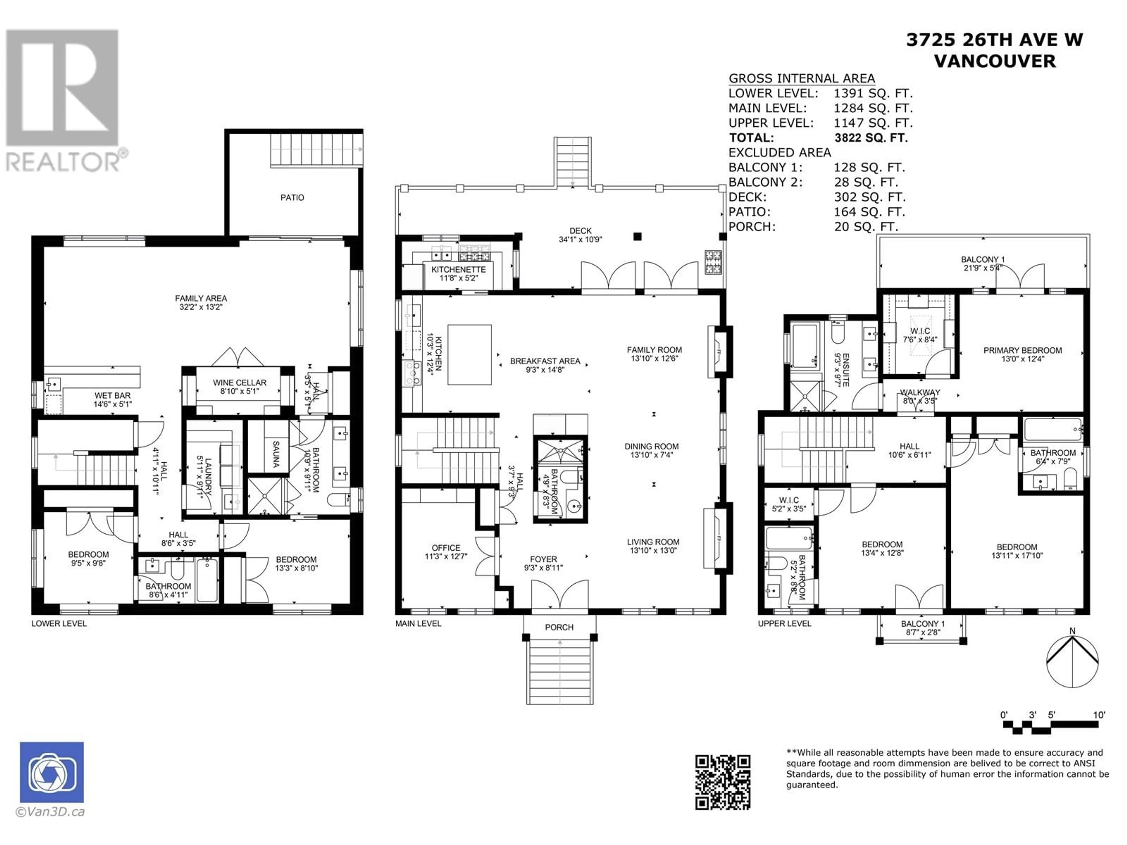 Floor plan for 3725 W 26TH AVENUE, Vancouver British Columbia V6S1P2