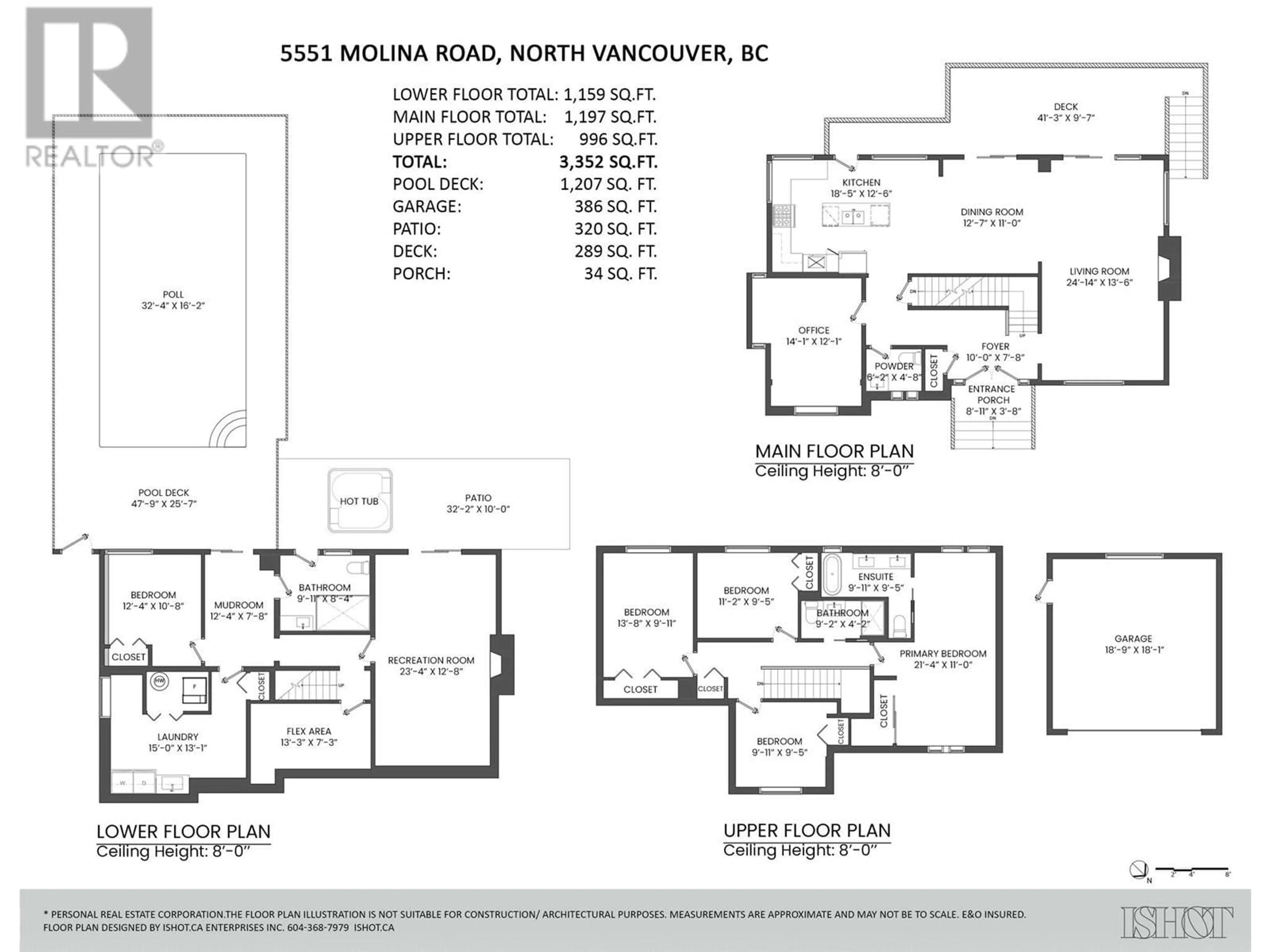 Floor plan for 5551 MOLINA ROAD, North Vancouver British Columbia V7R4P3