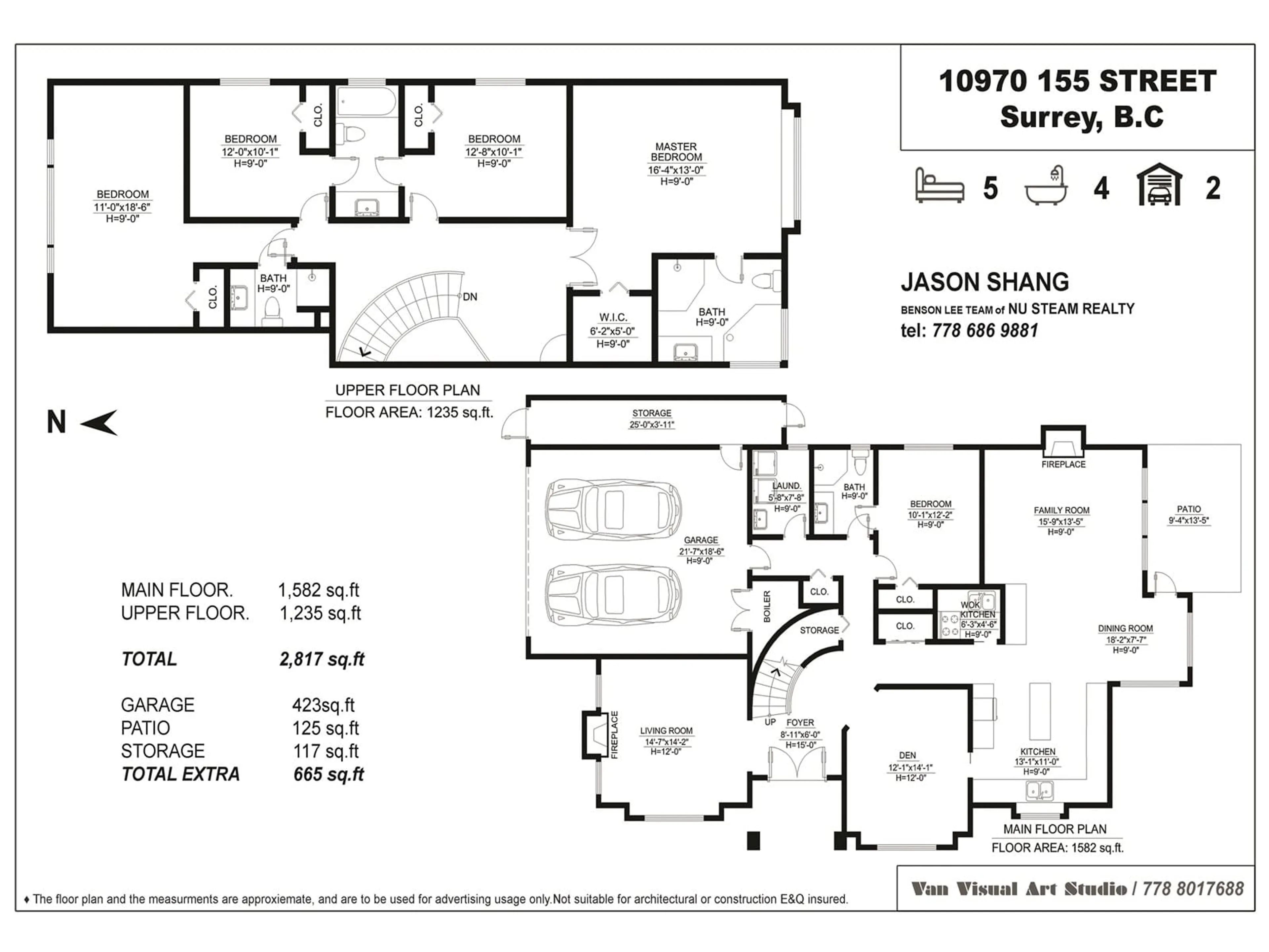 Floor plan for 10970 155 STREET, Surrey British Columbia V3R0X6