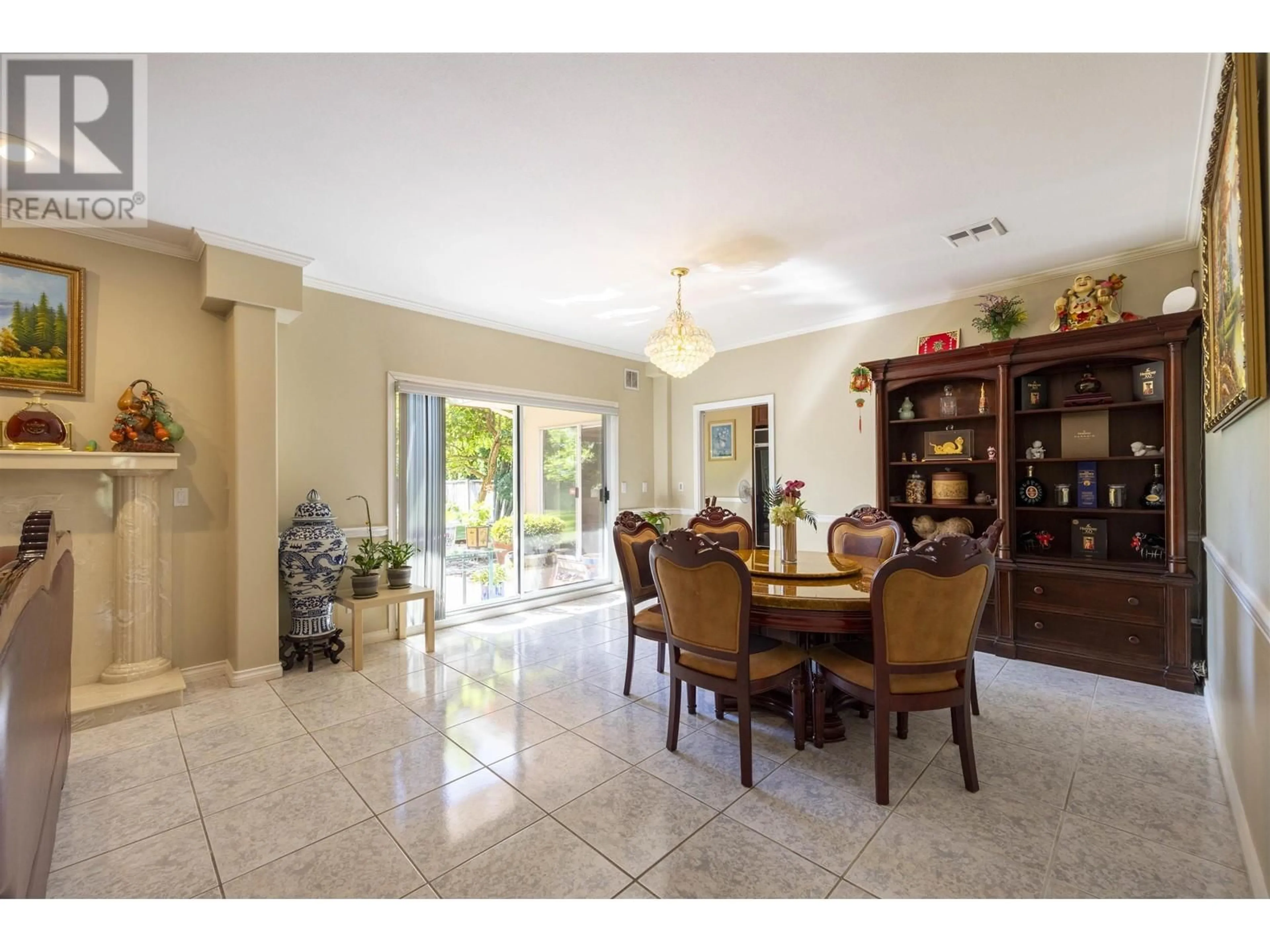 Dining room, ceramic floors, cottage for 7251 BRIDGE STREET, Richmond British Columbia V6Y2S6