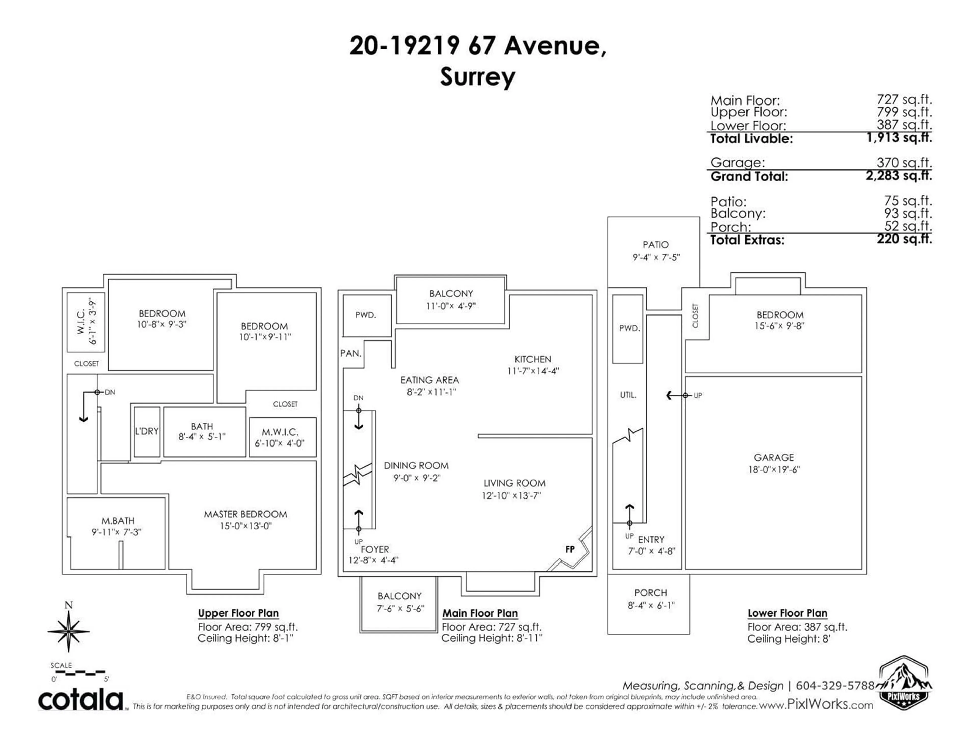 Floor plan for 20 19219 67 AVENUE, Surrey British Columbia V4N0C4