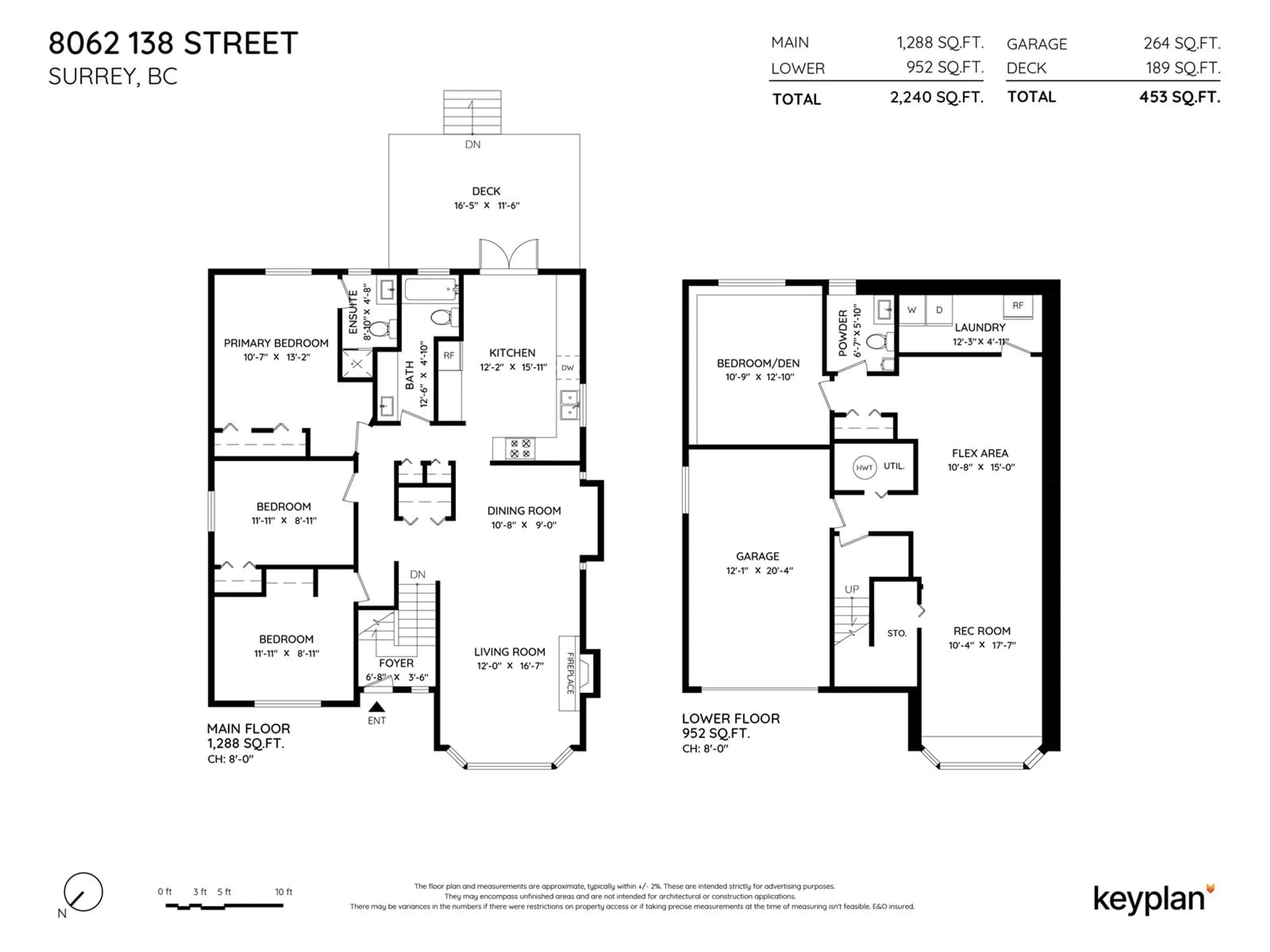 Floor plan for 8062 138 STREET, Surrey British Columbia V3W8P9