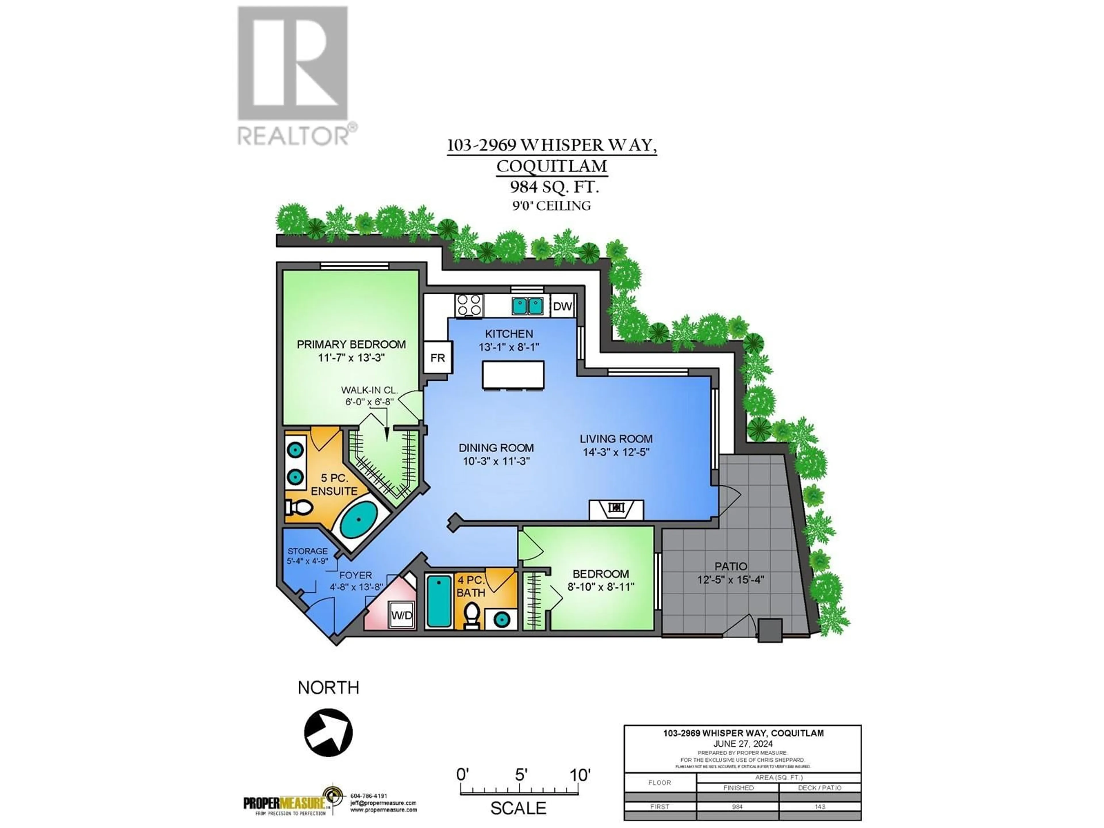 Floor plan for 103 2969 WHISPER WAY, Coquitlam British Columbia V3E3S8