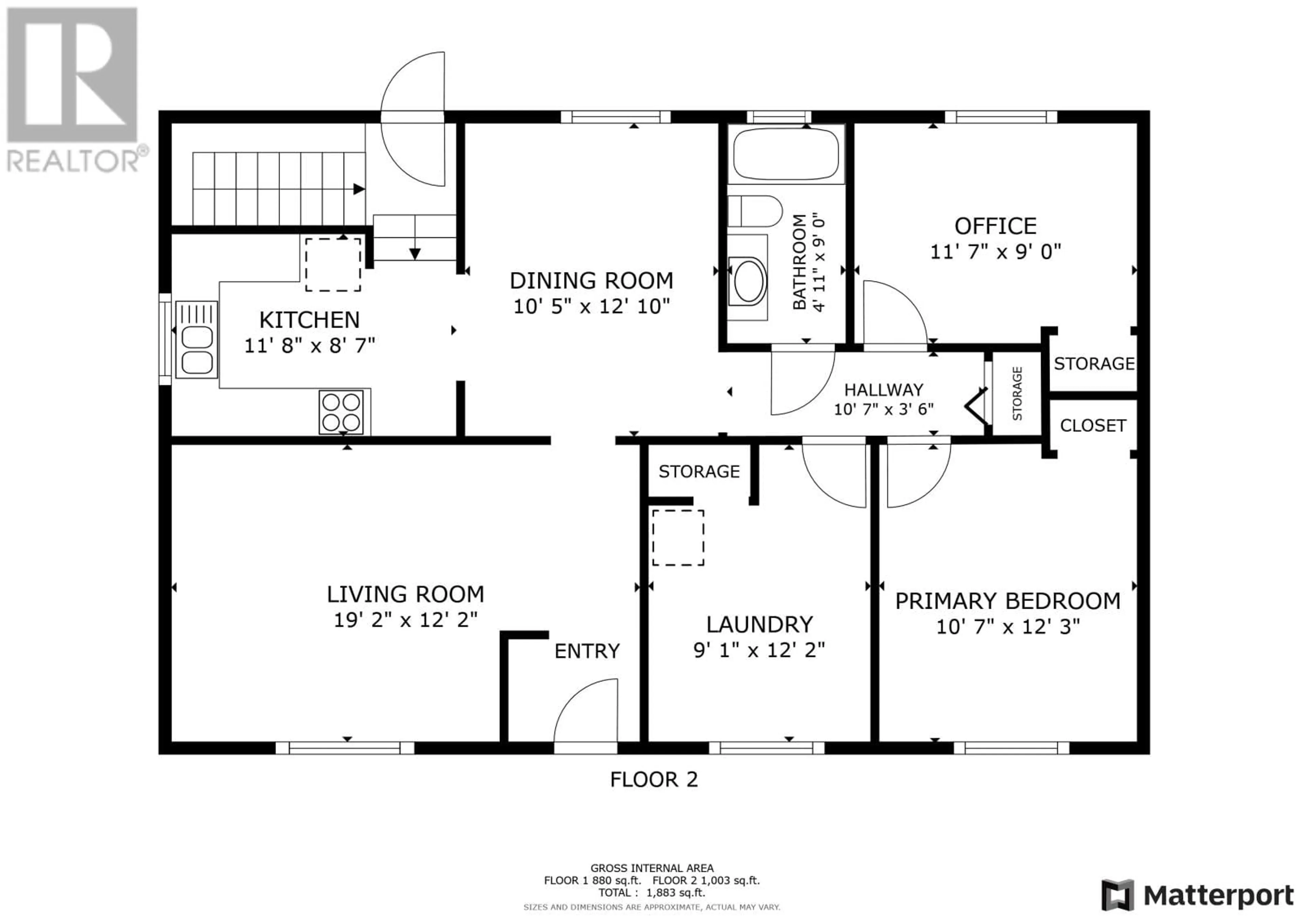 Floor plan for 9620 105 AVENUE, Fort St. John British Columbia V1J2M1