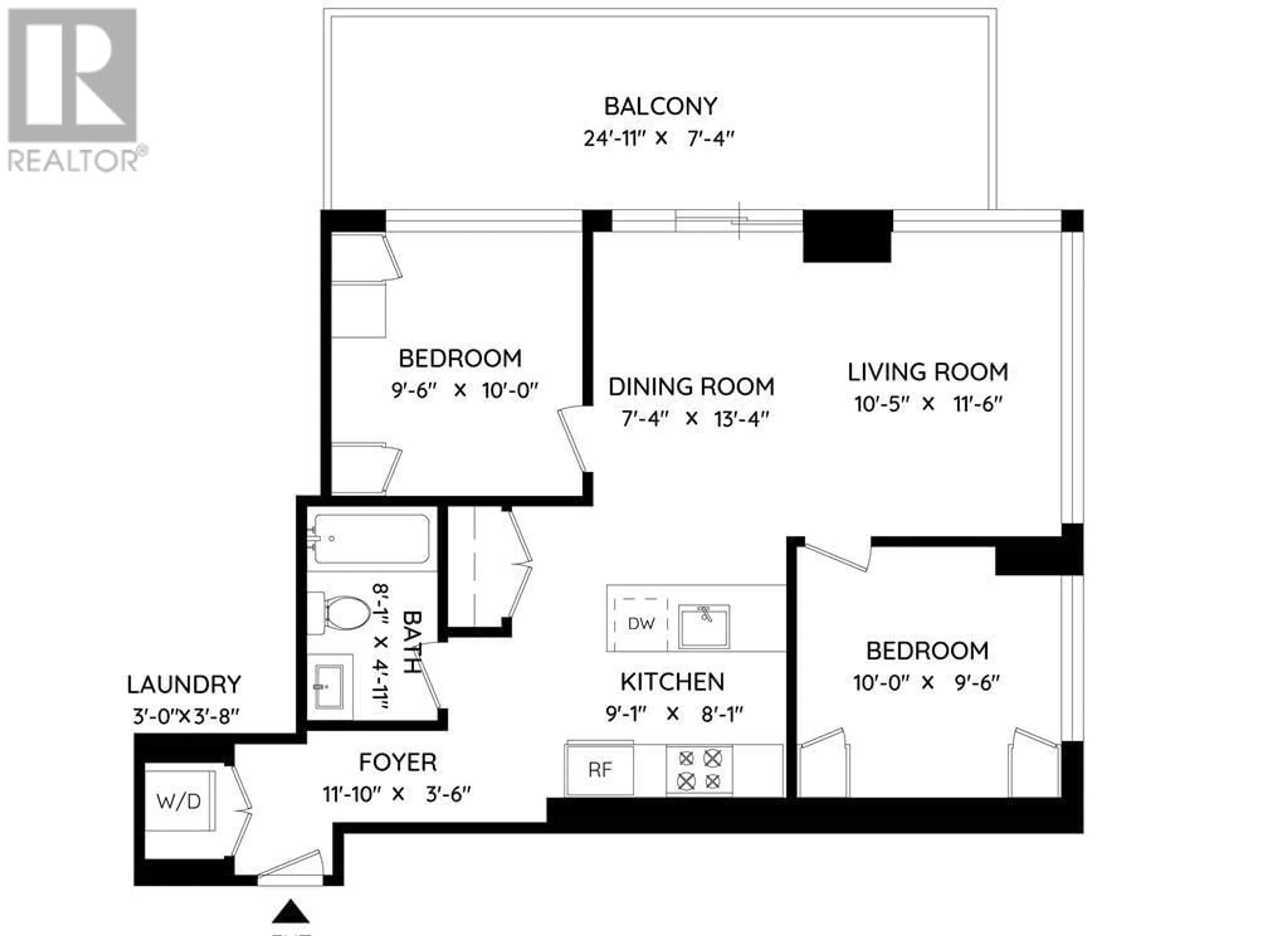 Floor plan for 2609 652 WHITING WAY, Coquitlam British Columbia V3J0K3