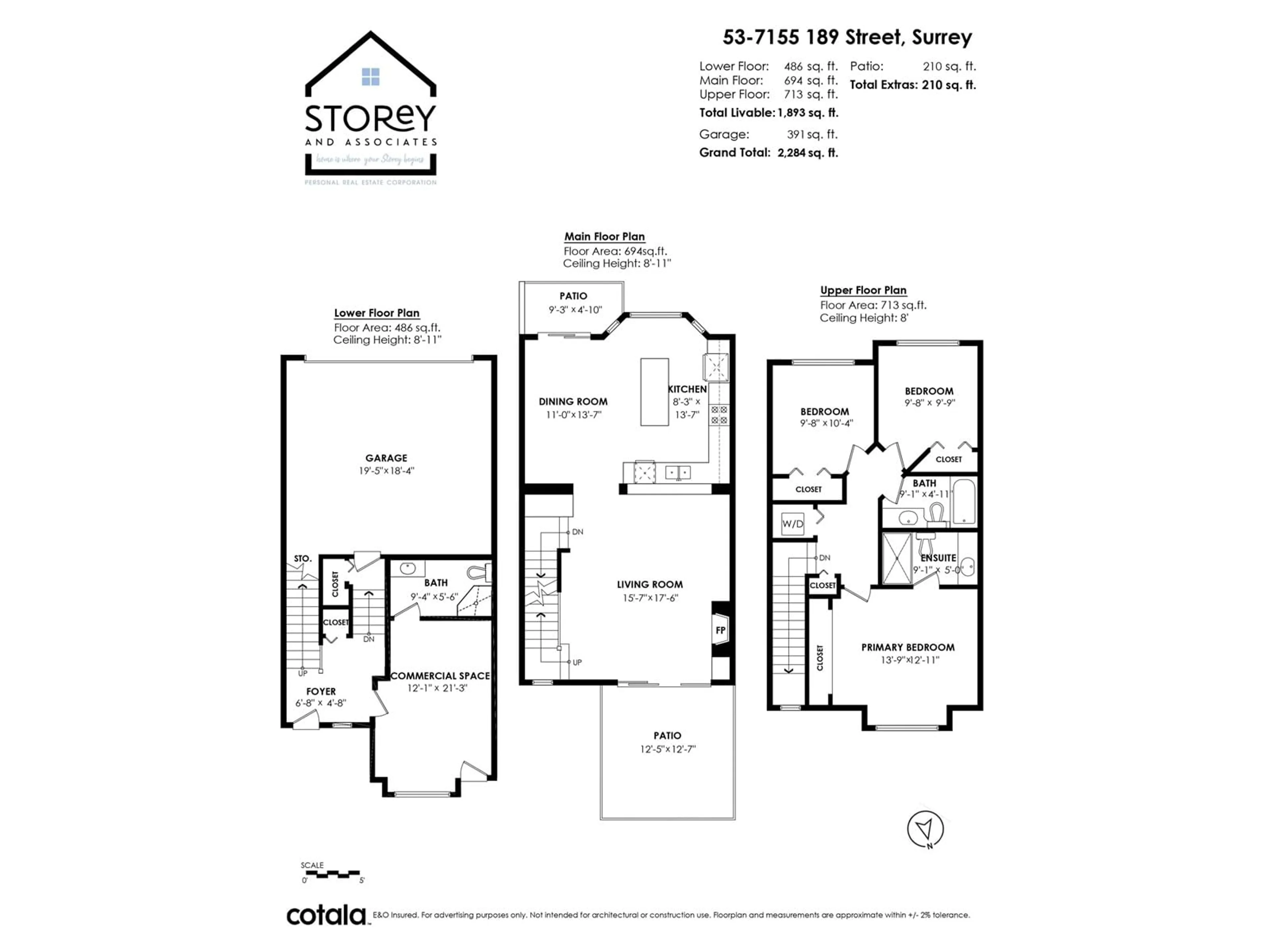 Floor plan for 53 7155 189 STREET, Surrey British Columbia V4N5S8