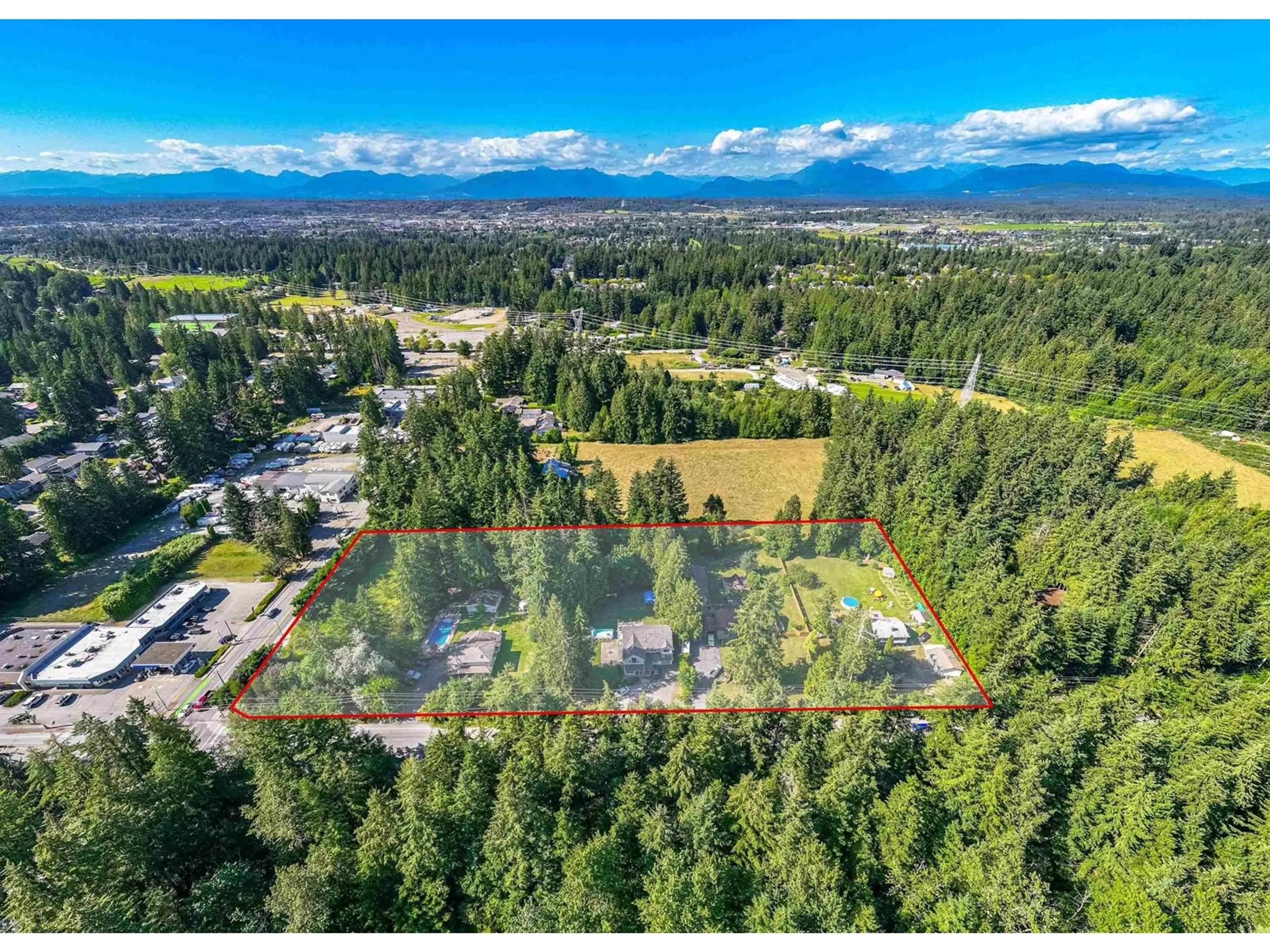 A pic from outside/outdoor area/front of a property/back of a property/a pic from drone, forest/trees view for 20877 40 AVENUE, Langley British Columbia V3A8N9