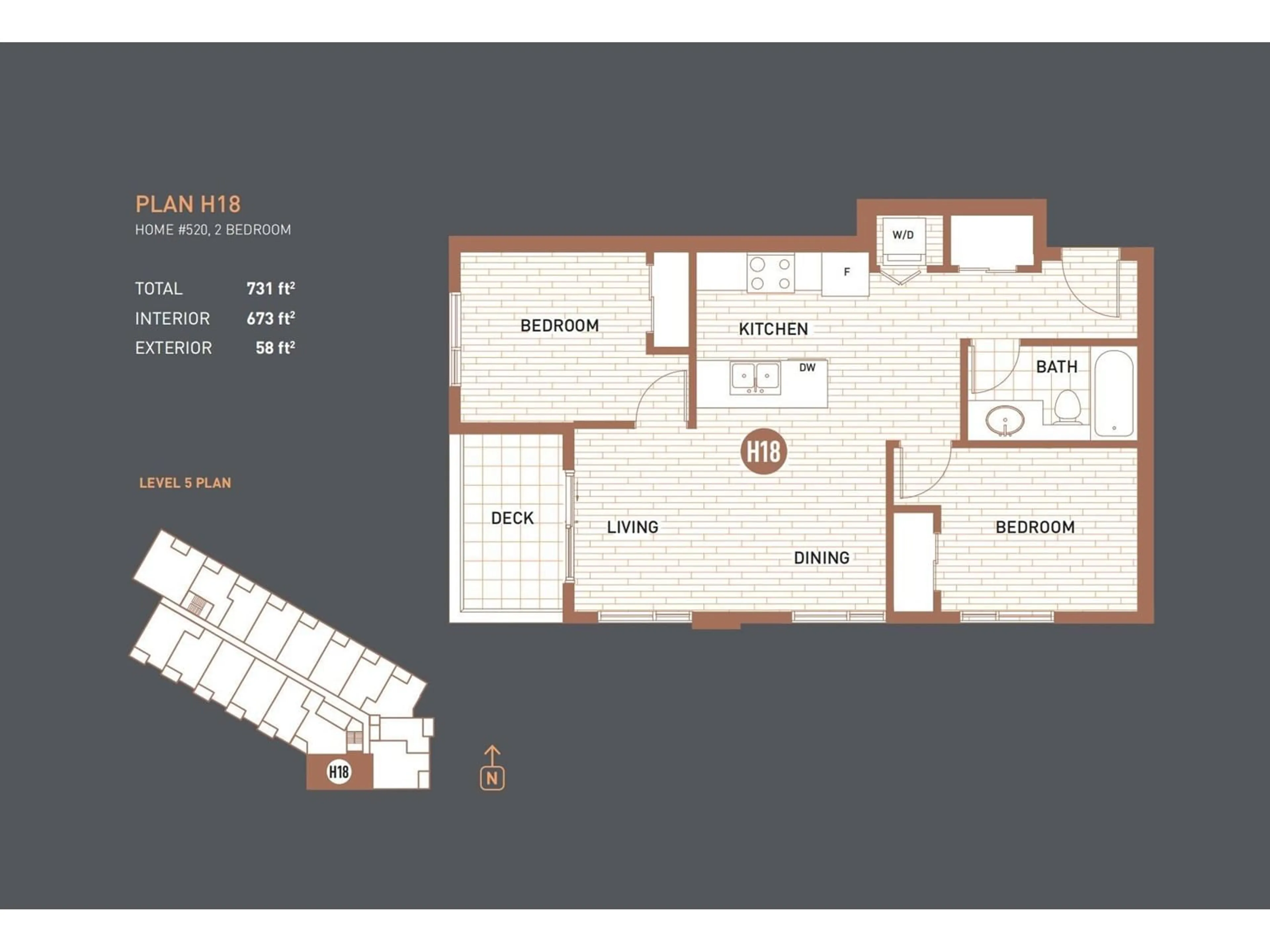 Floor plan for 520 - 13968 LAUREL, Surrey British Columbia V3T0S9