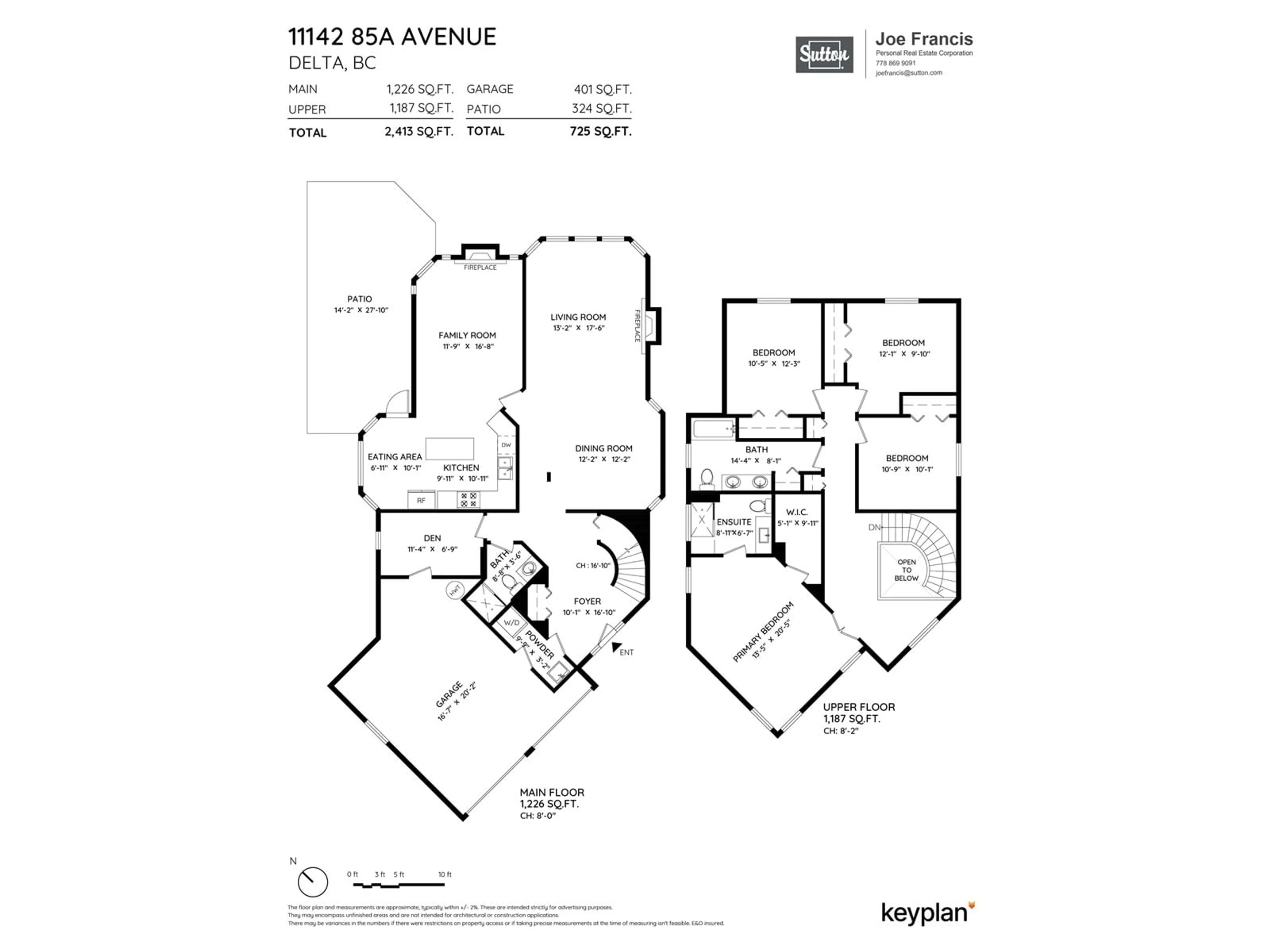 Floor plan for 11142 85A AVENUE, Delta British Columbia V4C7C8