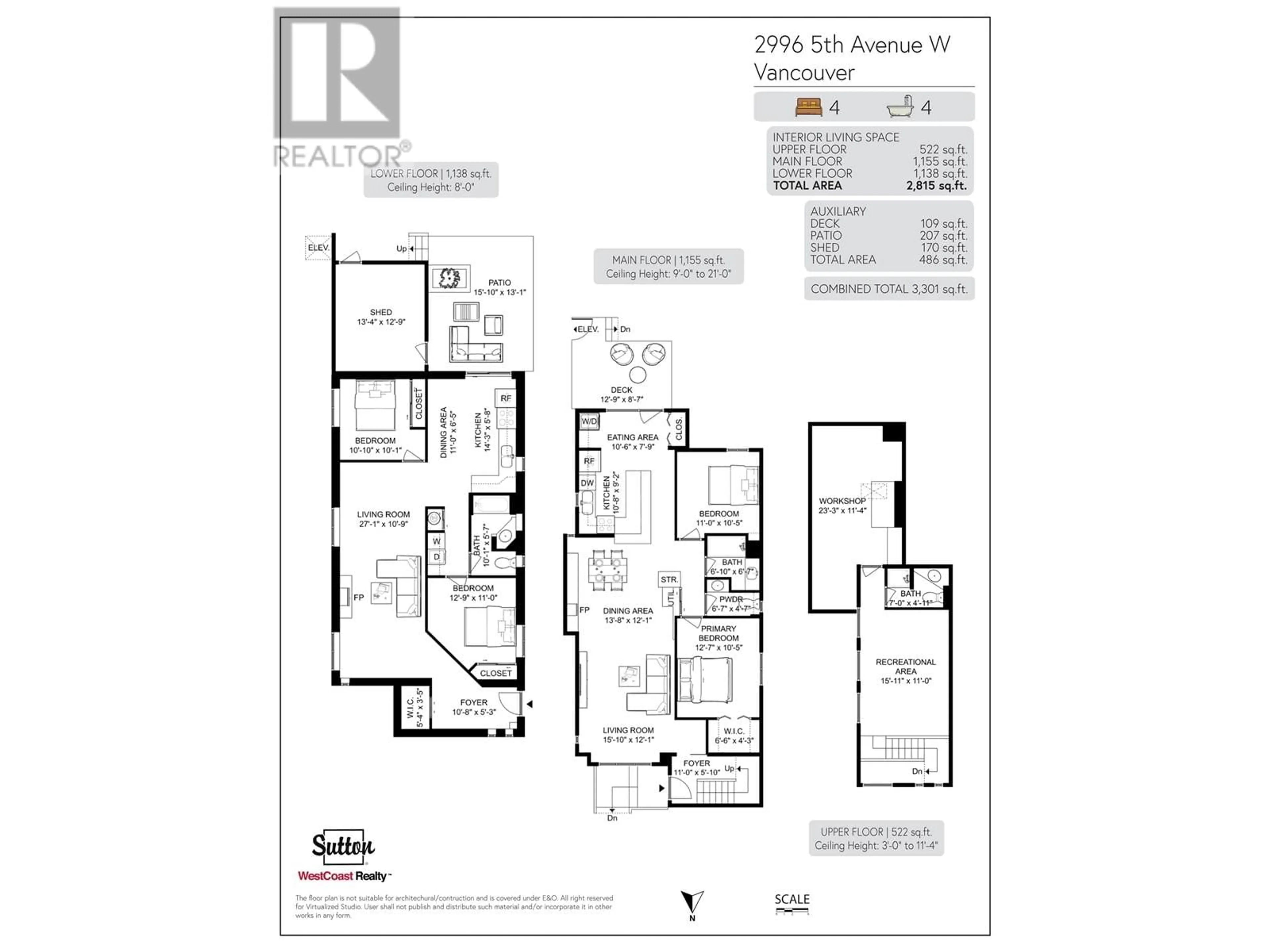 Floor plan for 2996 W 5TH AVENUE, Vancouver British Columbia V6K1T9