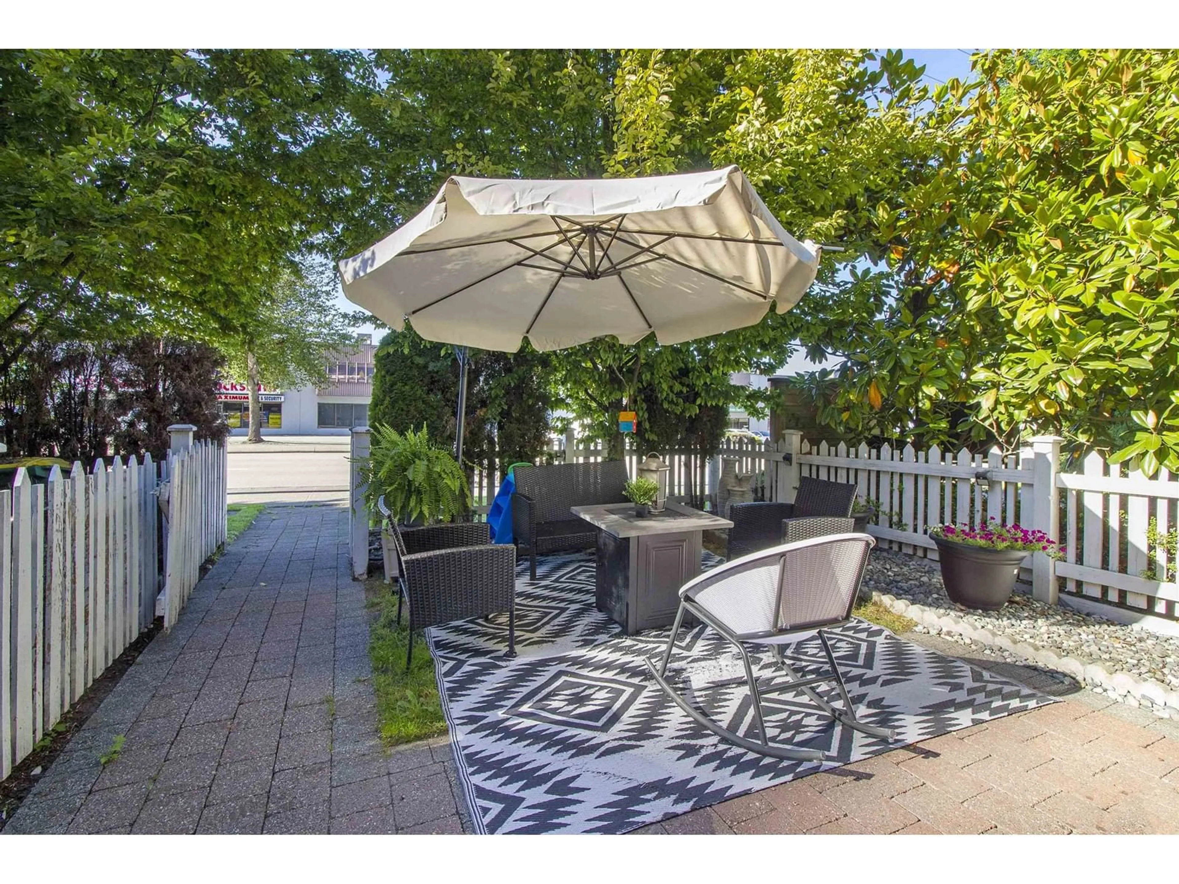 Patio, the fenced backyard for 101 13368 72 AVENUE, Surrey British Columbia V3W2N6