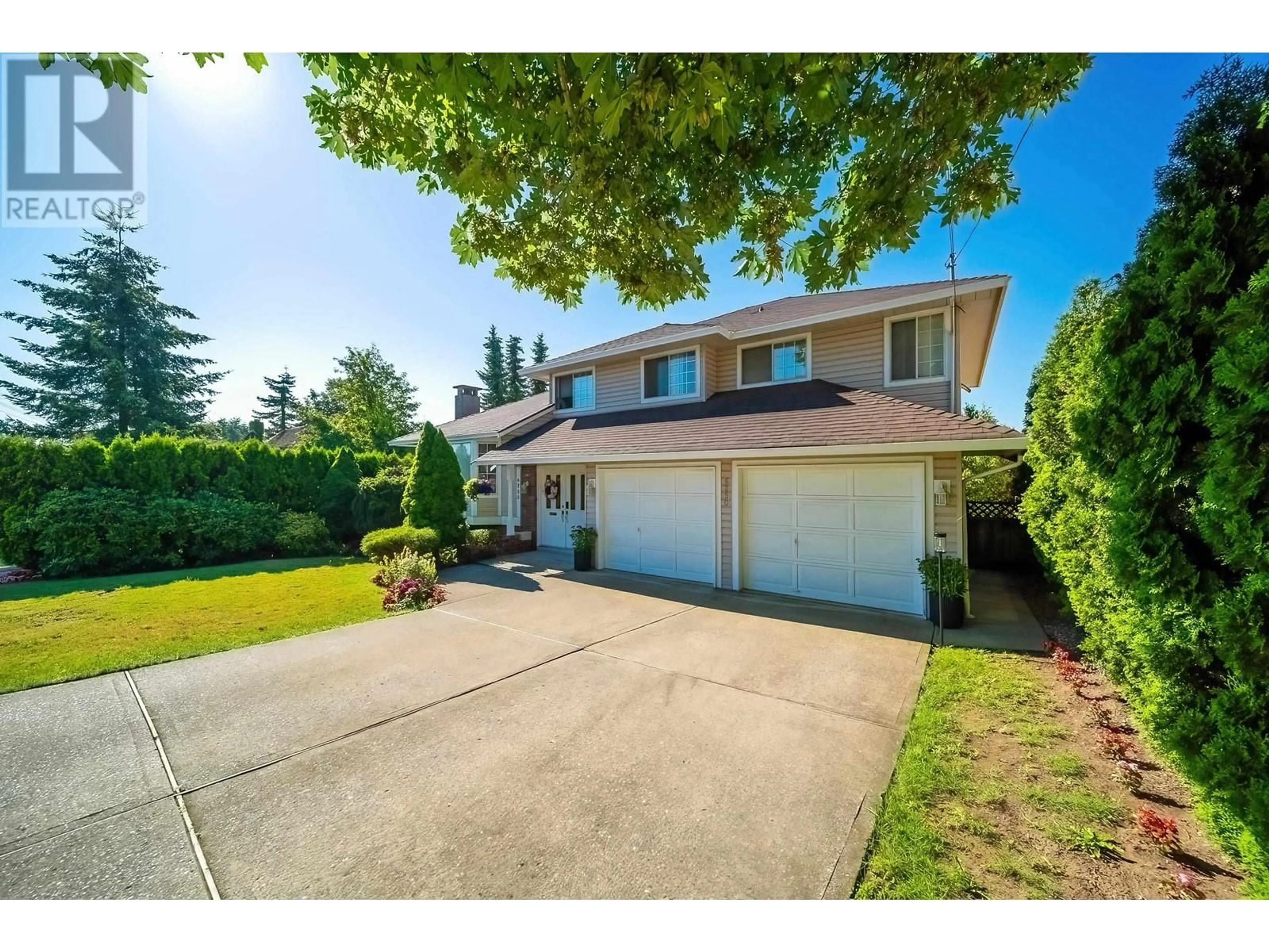 Frontside or backside of a home, the fenced backyard for 6250 CLINTON STREET, Burnaby British Columbia V5J2M7