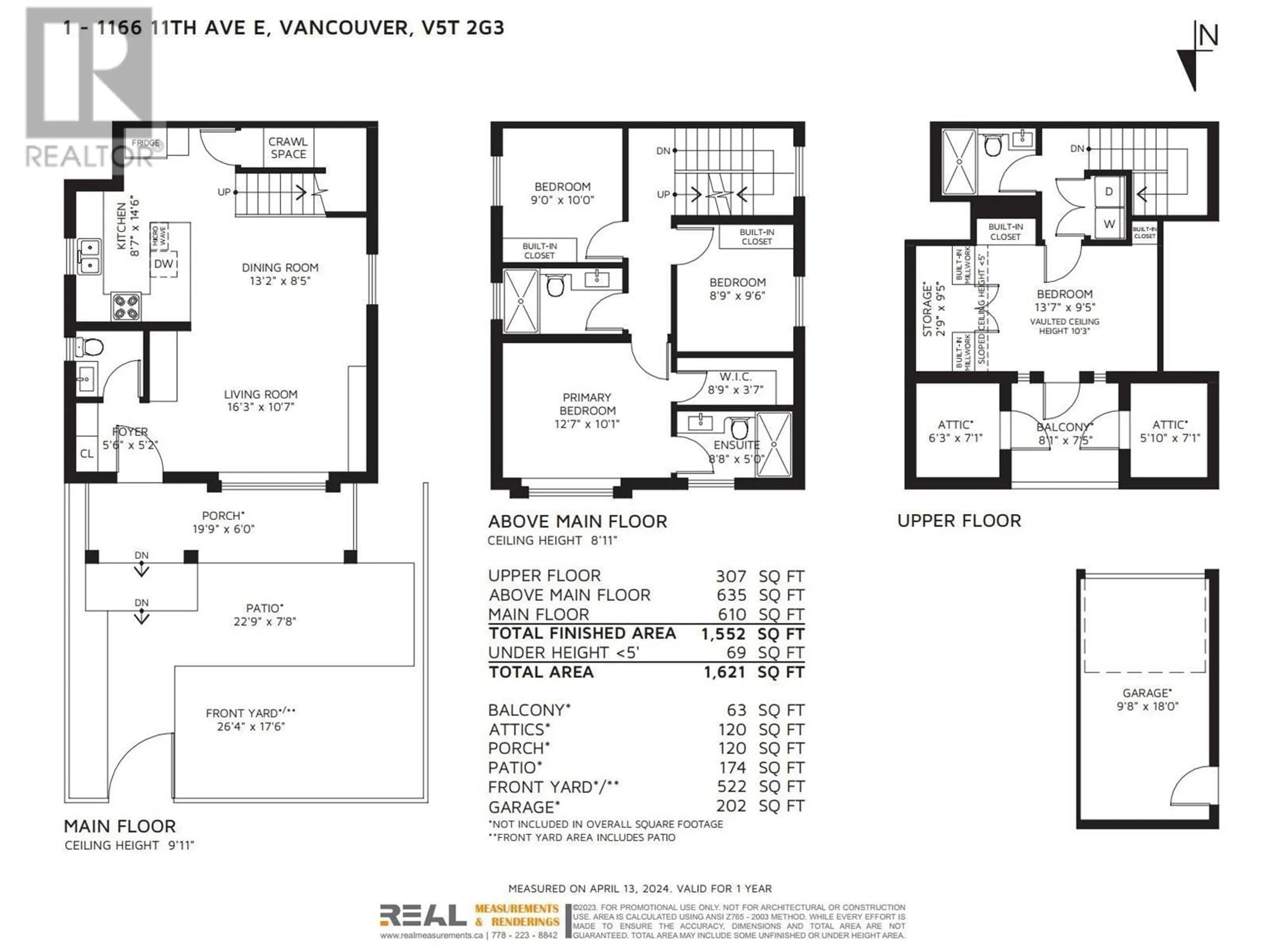 Floor plan for 1 1166 E 11TH AVENUE, Vancouver British Columbia V5T2G3