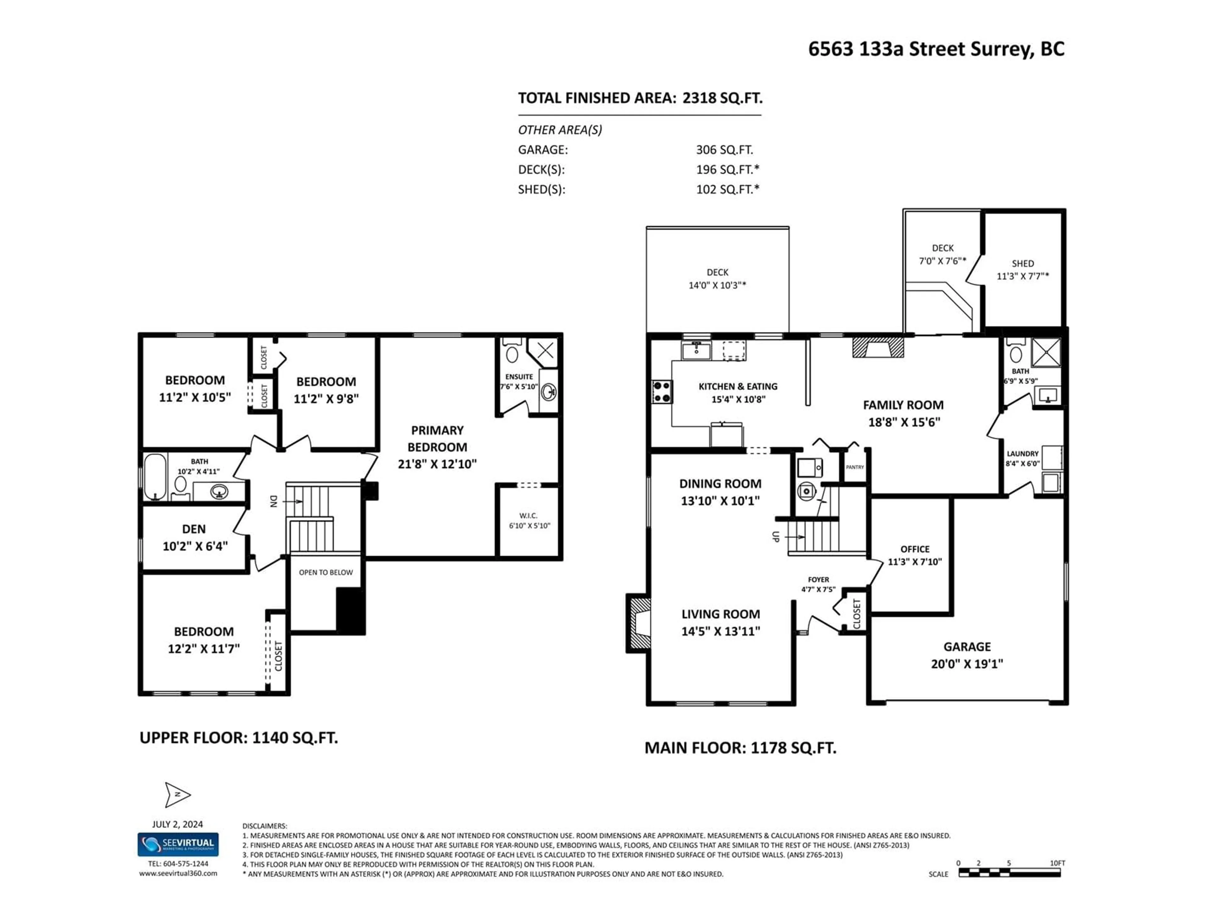 Floor plan for 6563 133A STREET, Surrey British Columbia V3W8T7