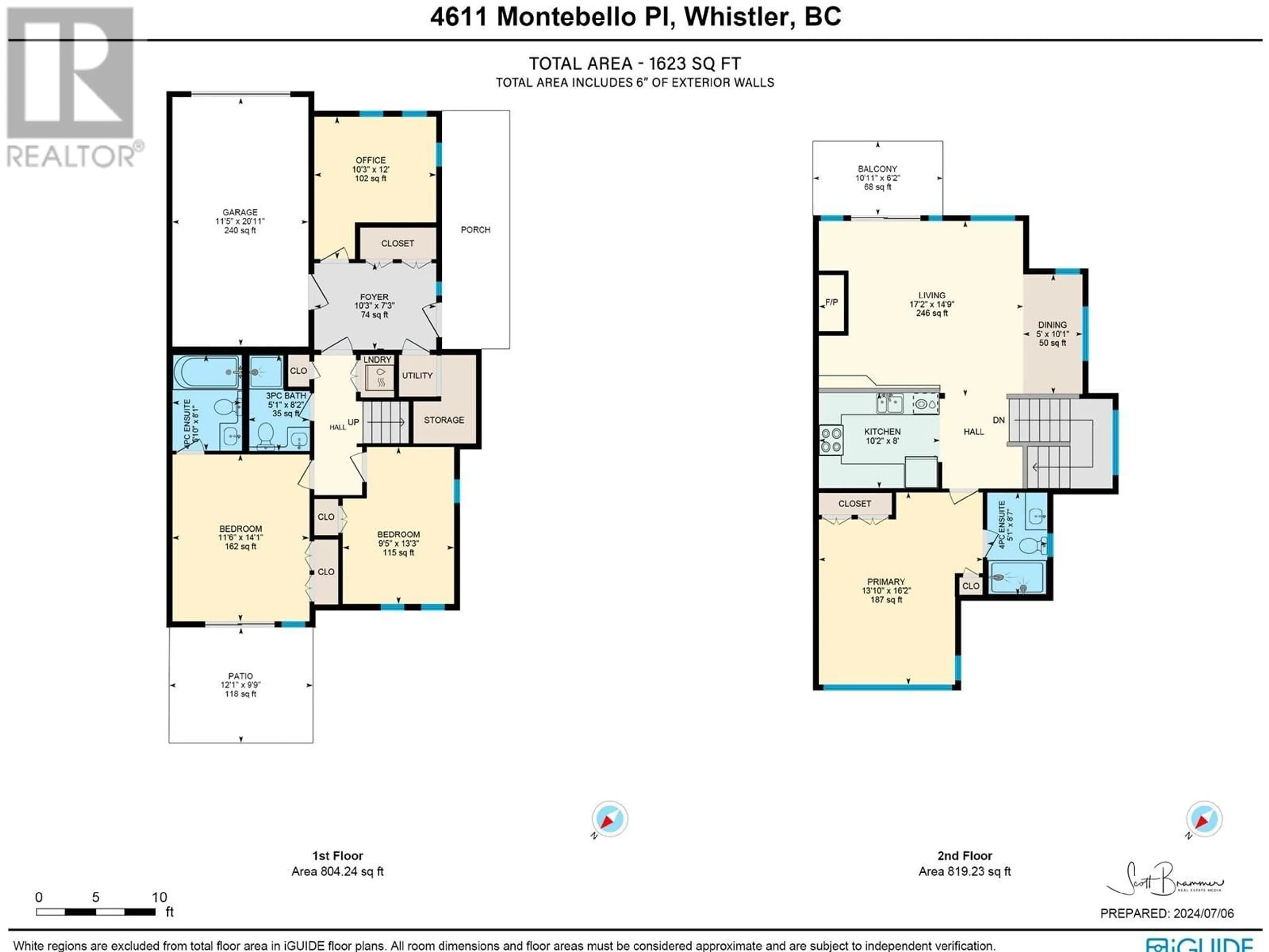 Floor plan for 4611 MONTEBELLO PLACE, Whistler British Columbia V8E0Z4