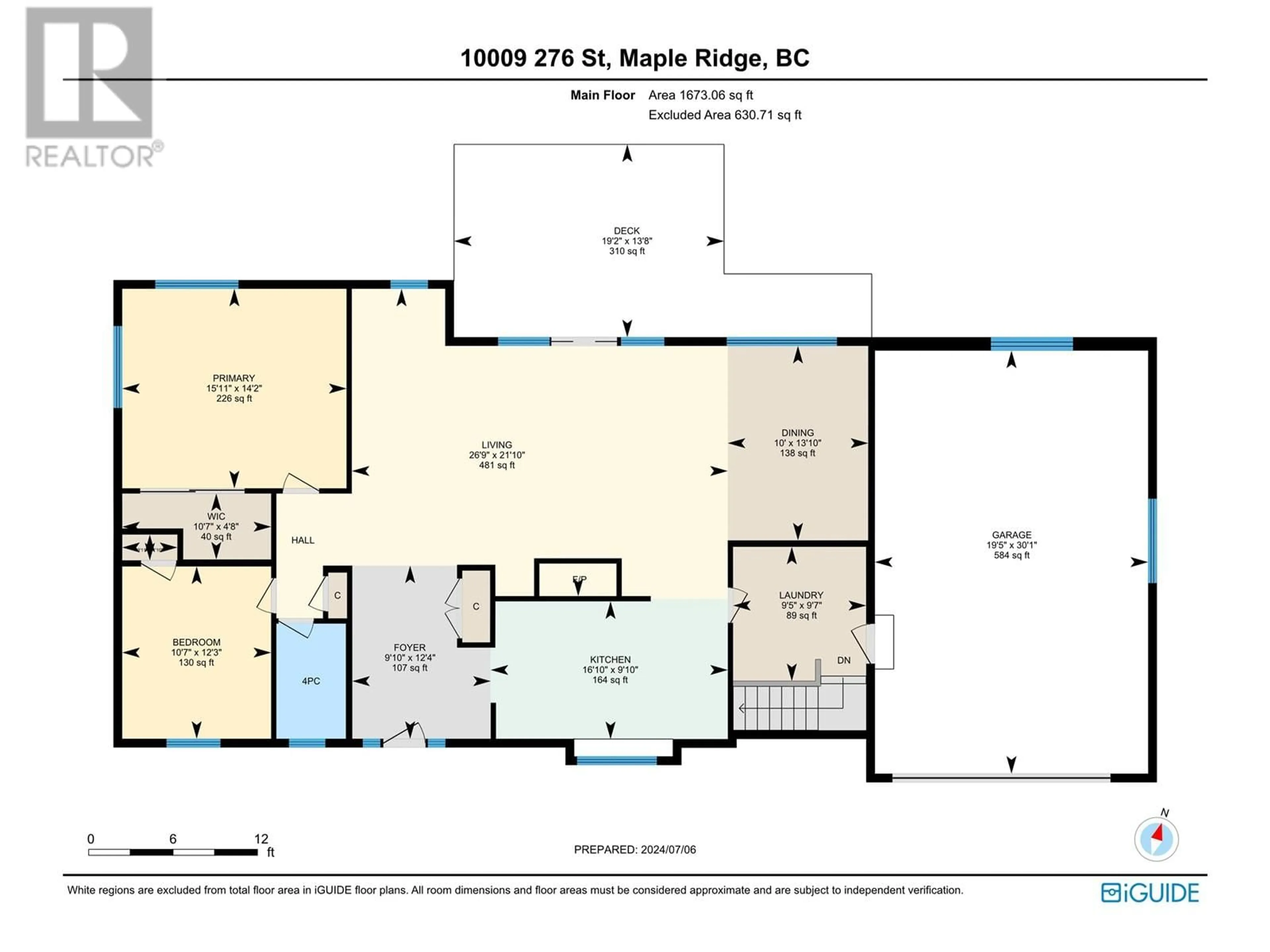 Floor plan for 10009 276 STREET, Maple Ridge British Columbia V2W1R5