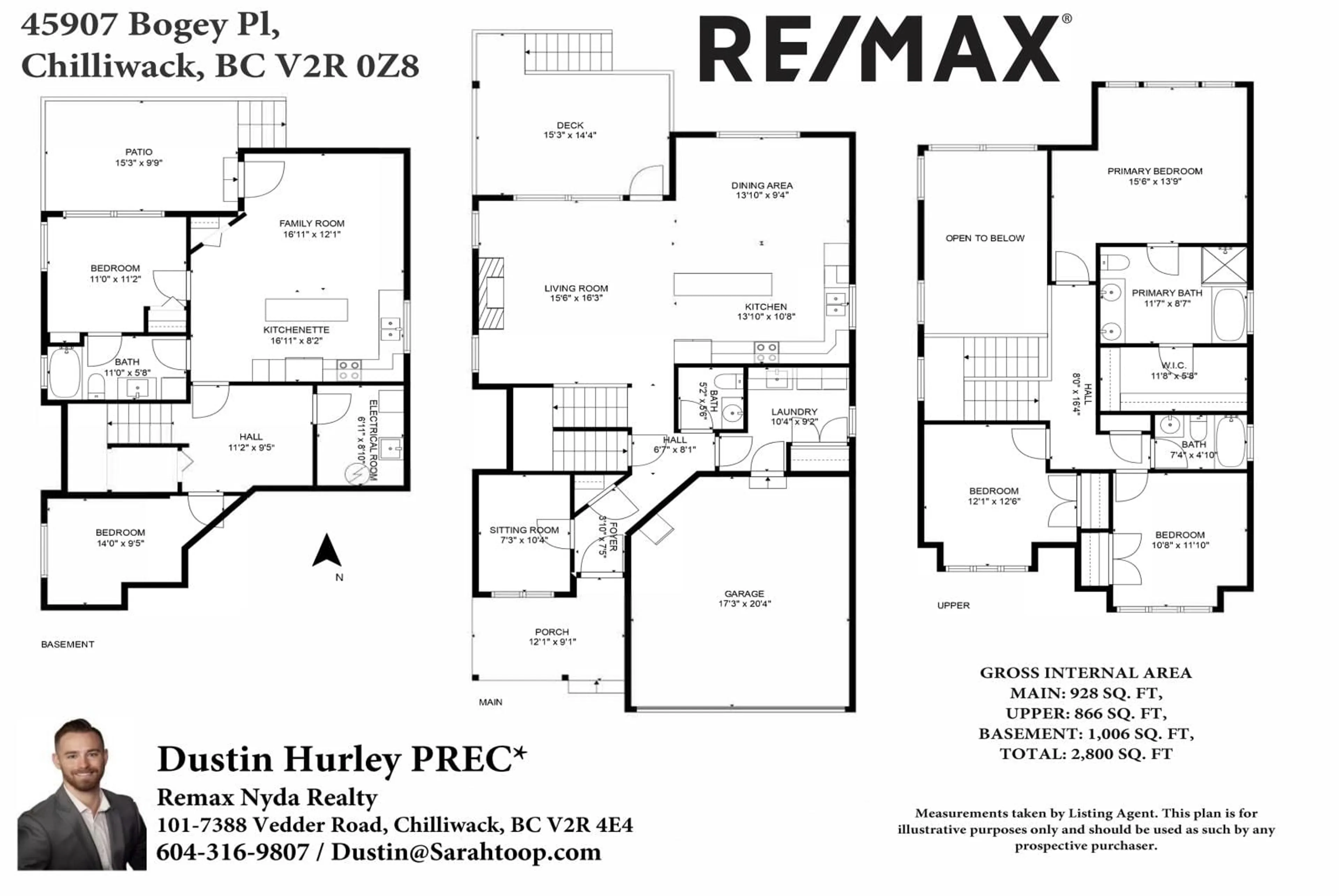 Floor plan for 45907 BOGEY PLACE, Chilliwack British Columbia V2R0Z8