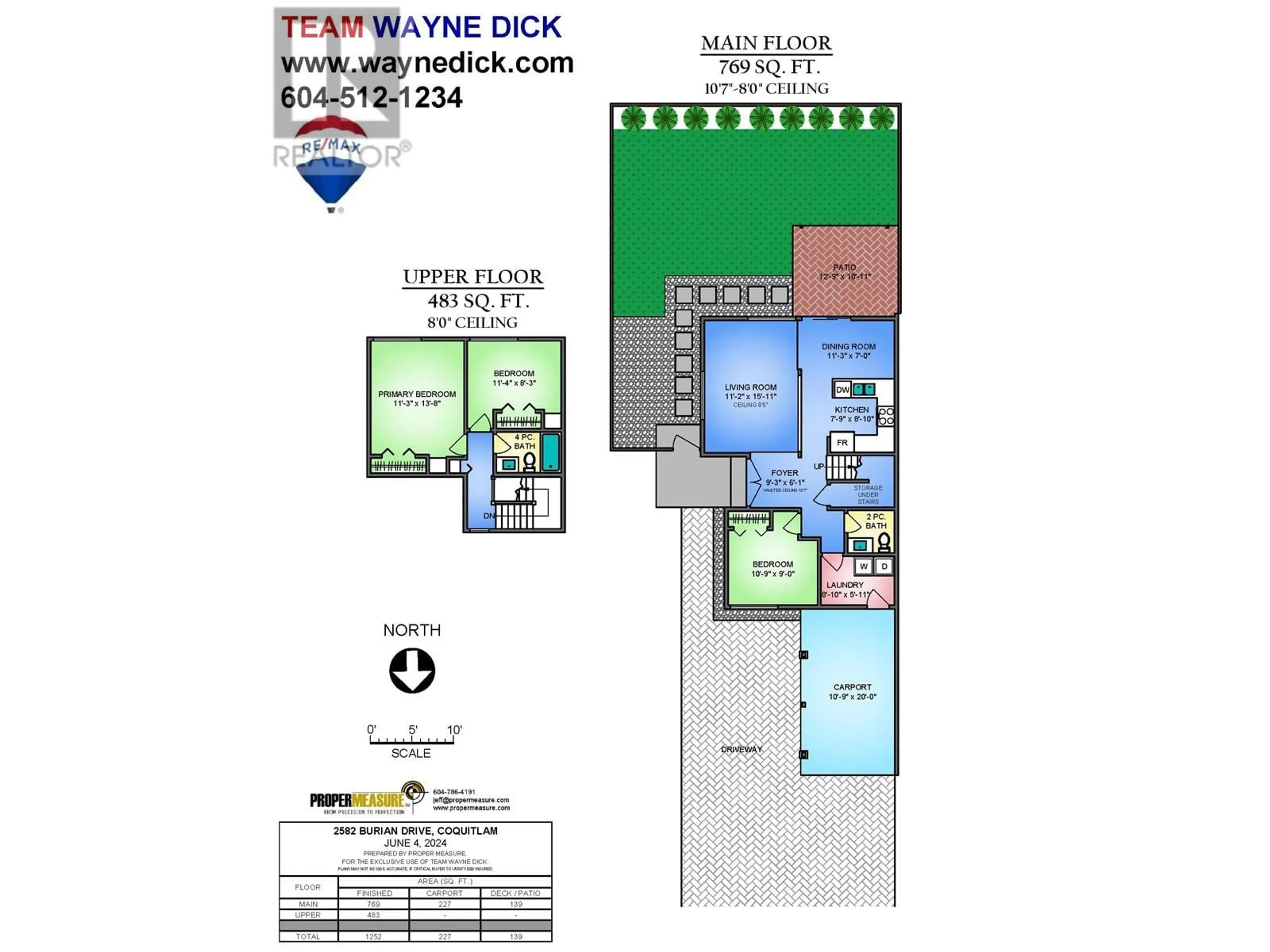 Floor plan for 2582 BURIAN DRIVE, Coquitlam British Columbia V3K5W9