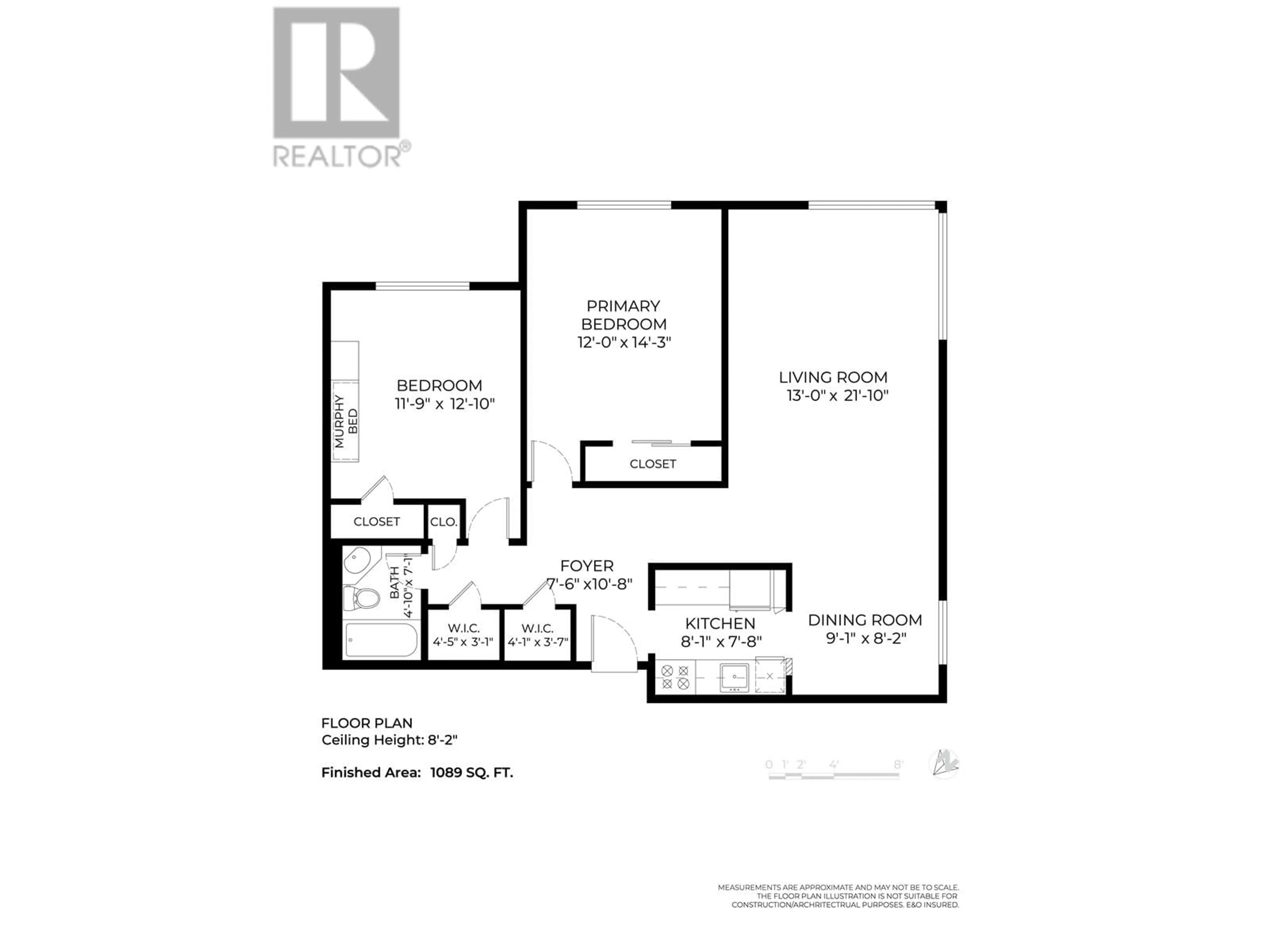 Floor plan for 103 1878 ROBSON STREET, Vancouver British Columbia V6G1E3