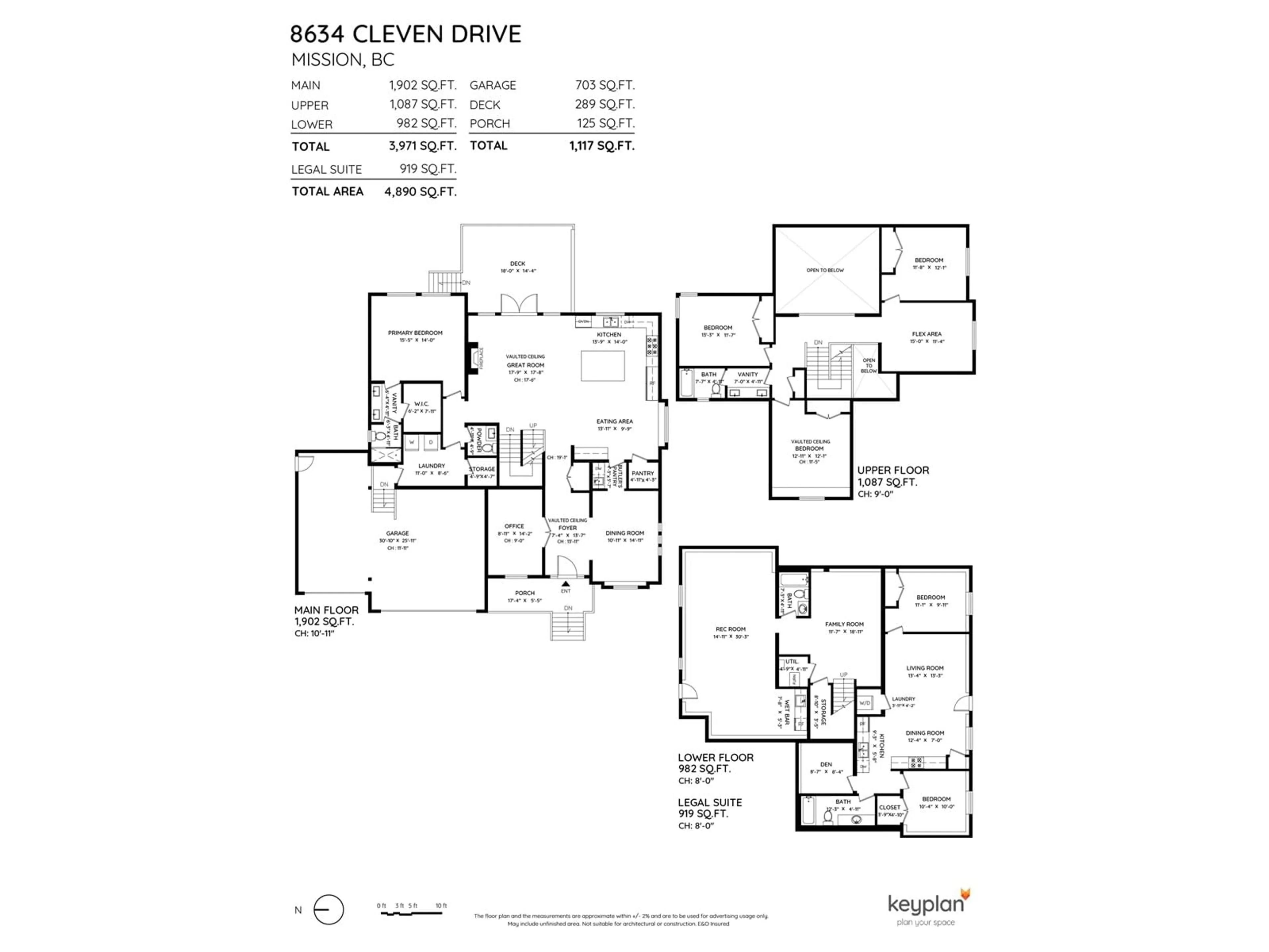 Floor plan for 8634 CLEVEN DRIVE, Mission British Columbia V2V0H9