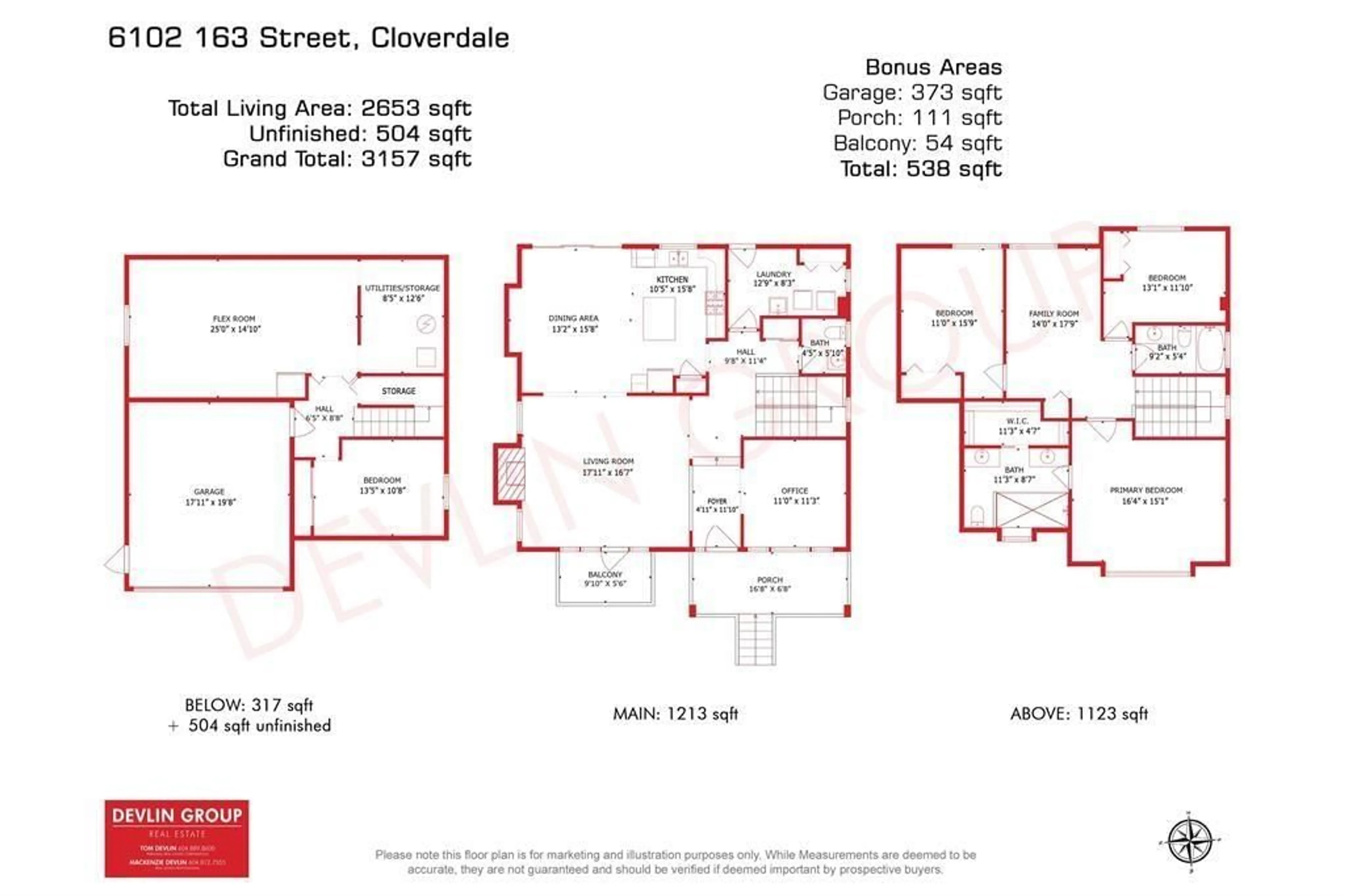 Floor plan for 6102 163 STREET, Surrey British Columbia V3S1S5