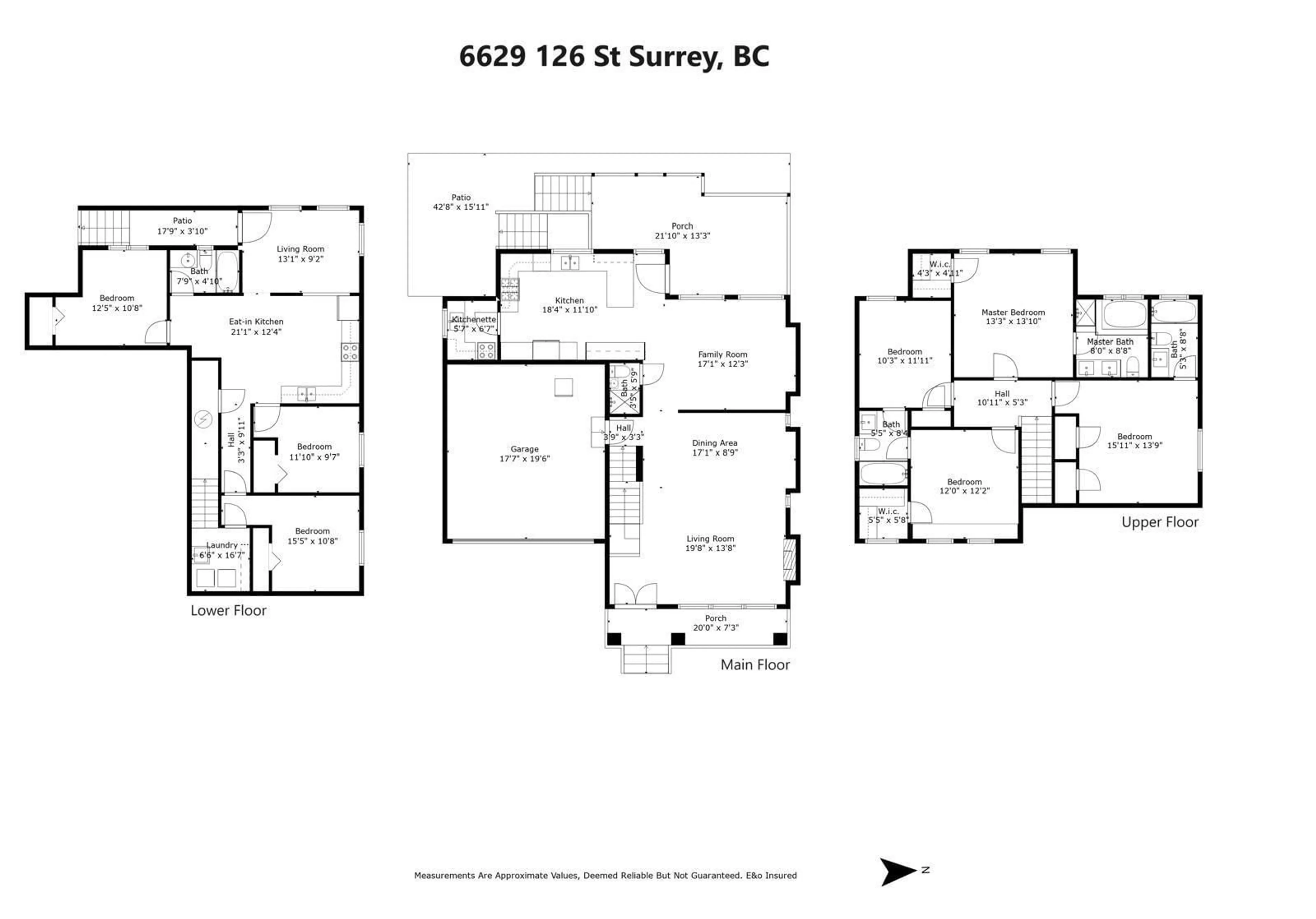 Floor plan for 6629 126 STREET, Surrey British Columbia V3W1V8