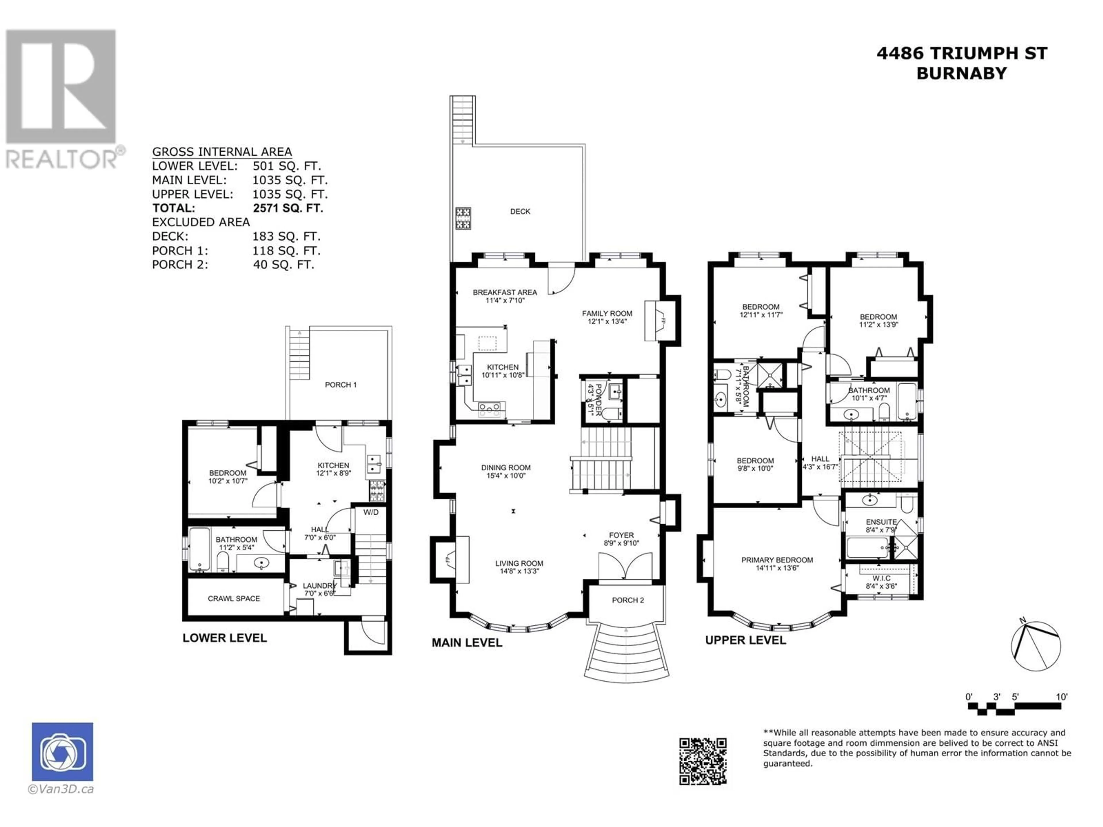 Floor plan for 4486 TRIUMPH STREET, Burnaby British Columbia V5C1Z9