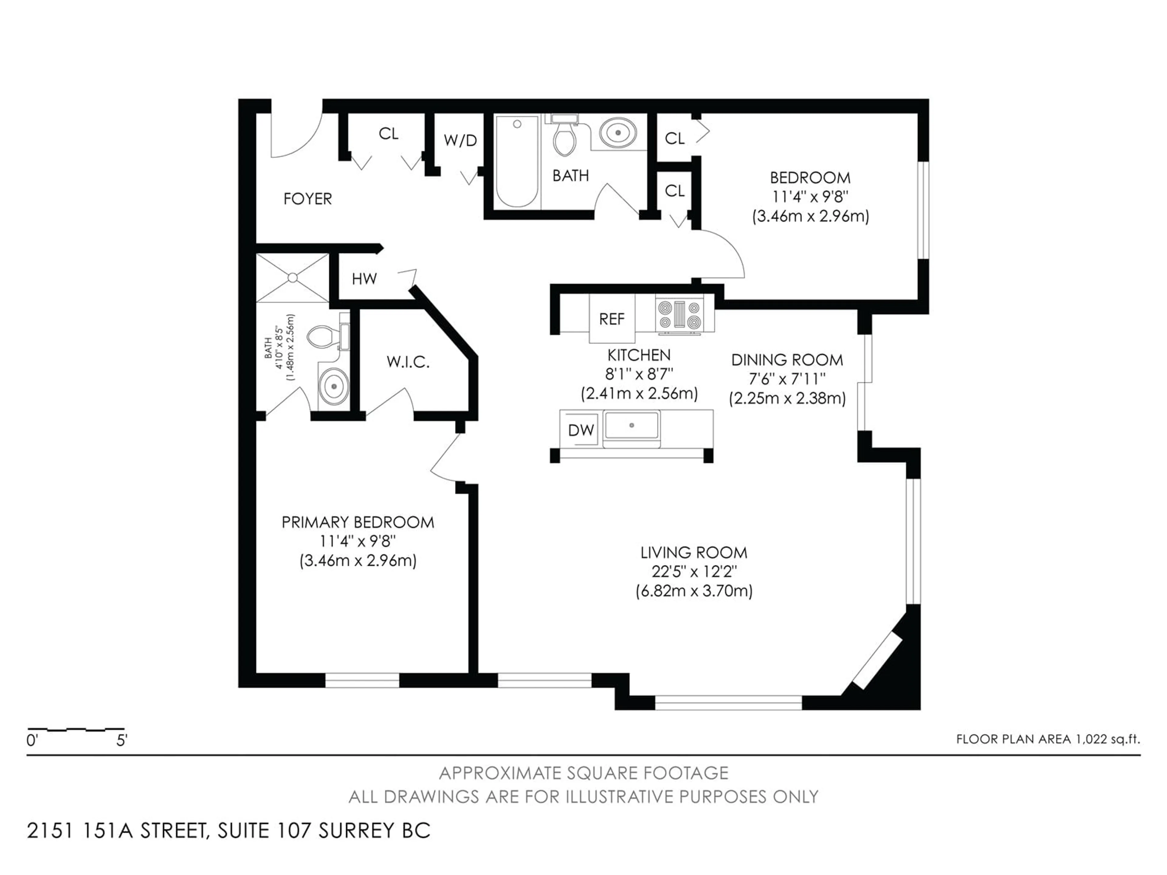 Floor plan for 107 2151 151A STREET, Surrey British Columbia V4A7C6