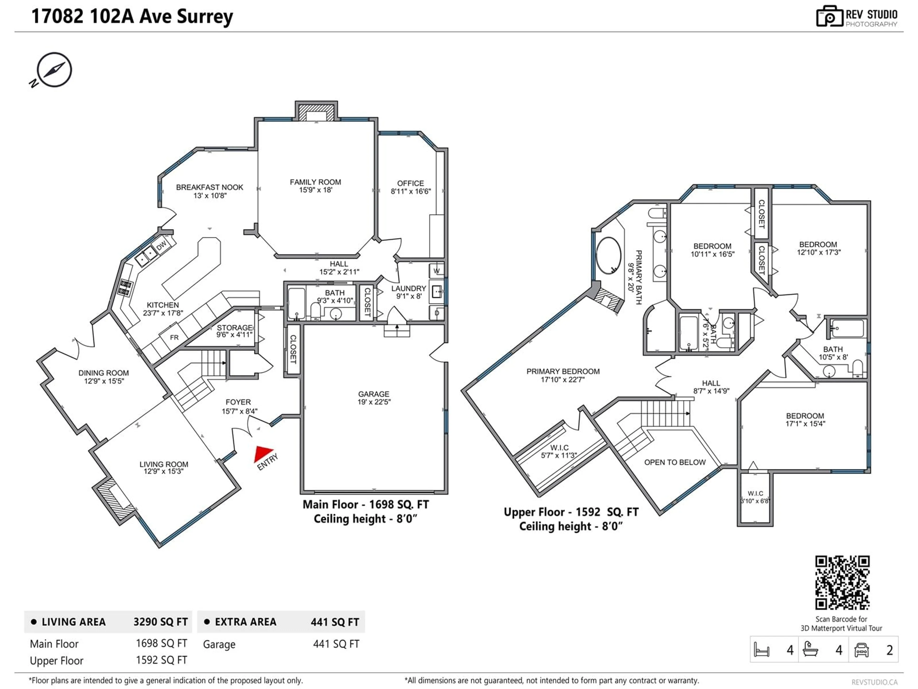 Floor plan for 17082 102A AVENUE, Surrey British Columbia V4N3L1