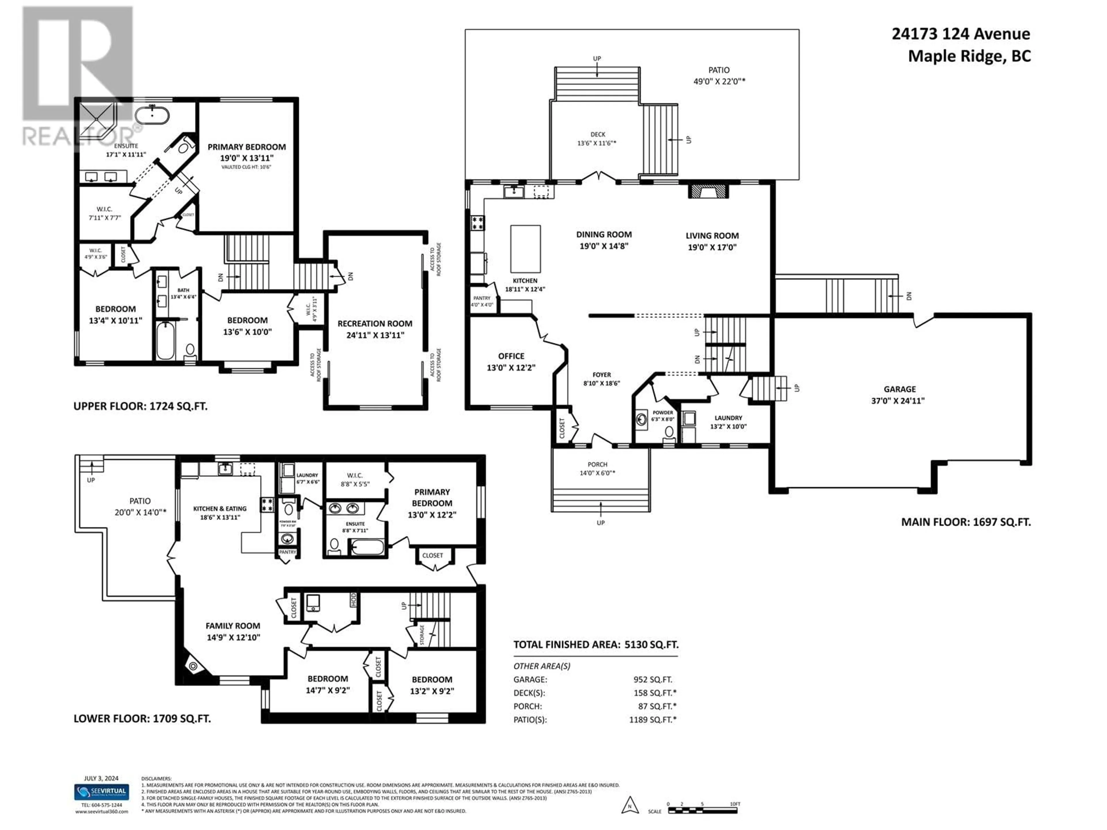 Floor plan for 24173 124 AVENUE, Maple Ridge British Columbia V4R1N3