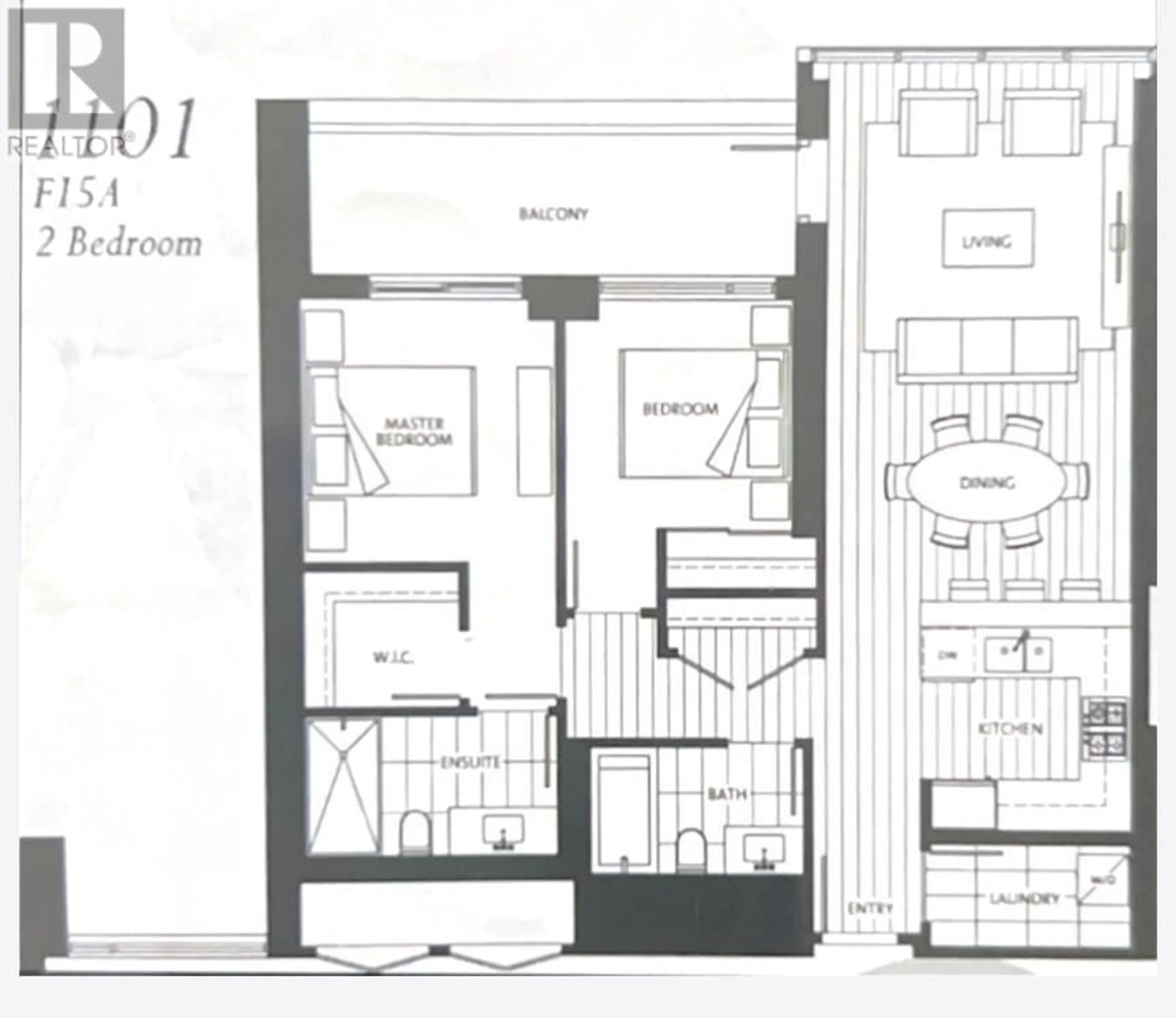 Floor plan for 1101 7228 ADERA STREET, Vancouver British Columbia V6P0H8