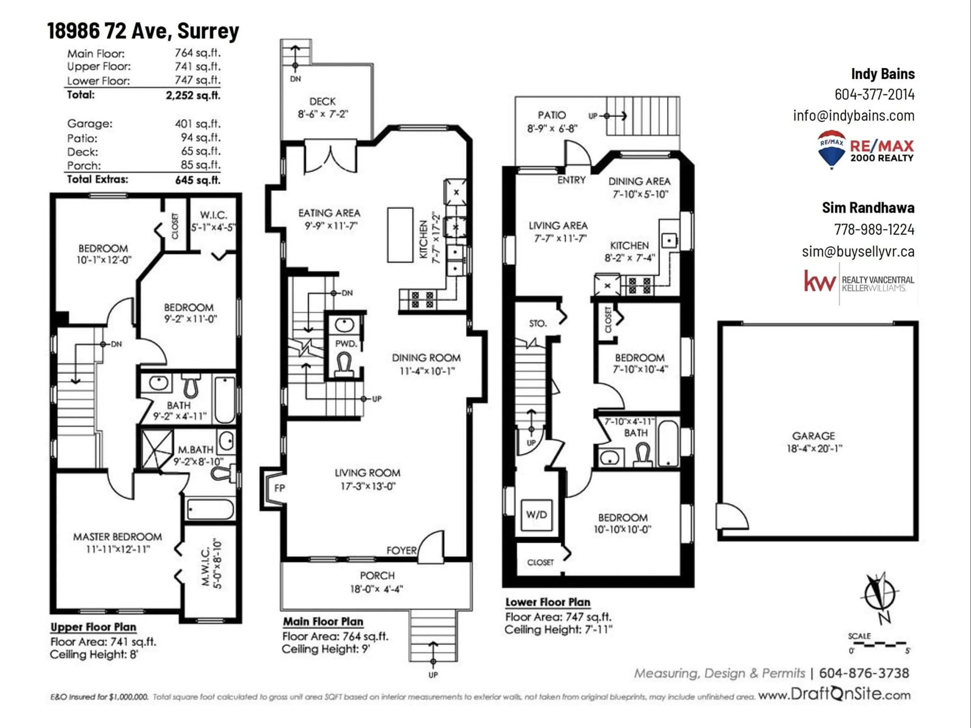 Floor plan for 18986 72 AVENUE, Surrey British Columbia V4N0A7