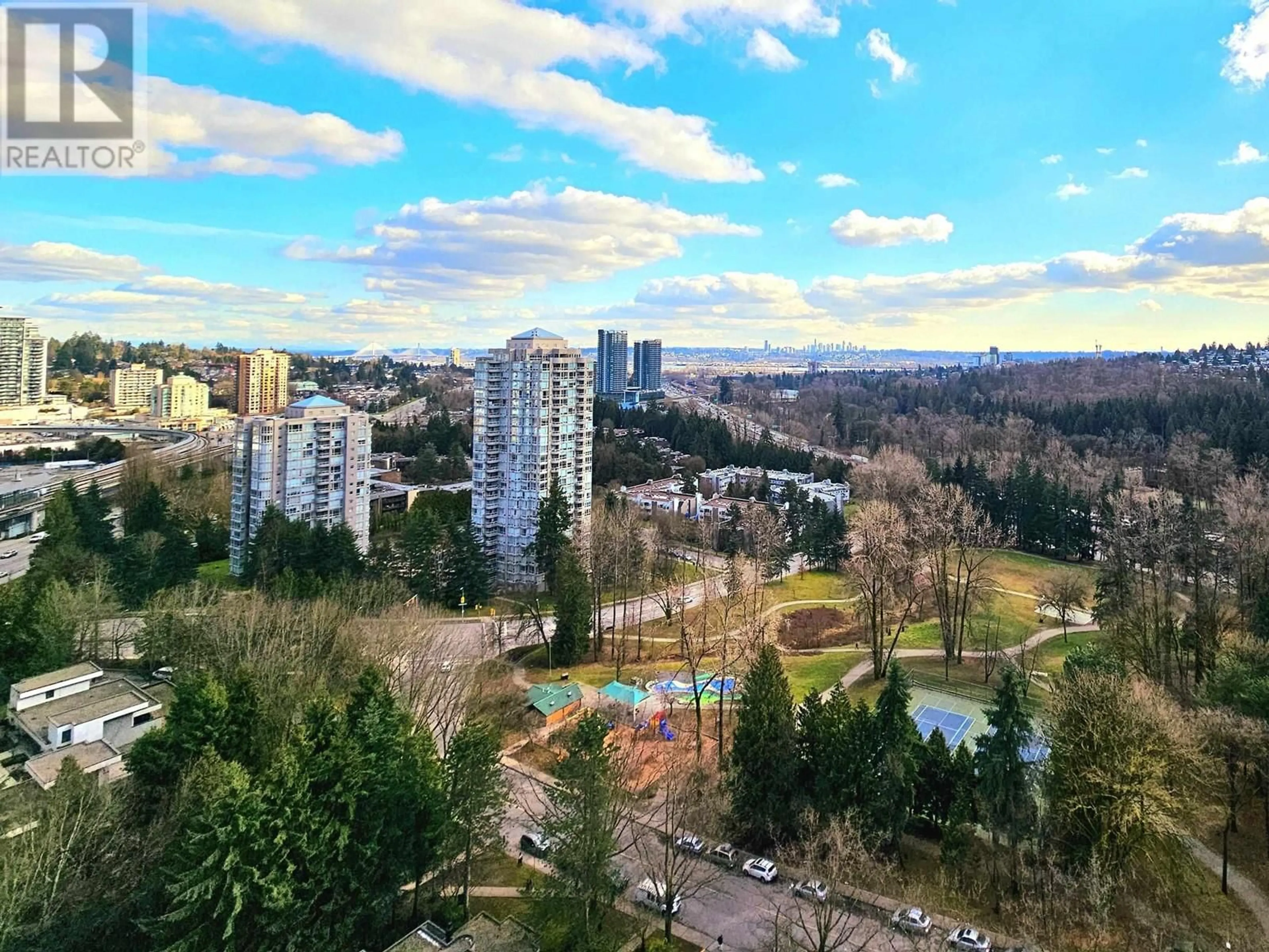 A pic from exterior of the house or condo, the view of city buildings for 2007 3980 CARRIGAN COURT, Burnaby British Columbia V3N4S6