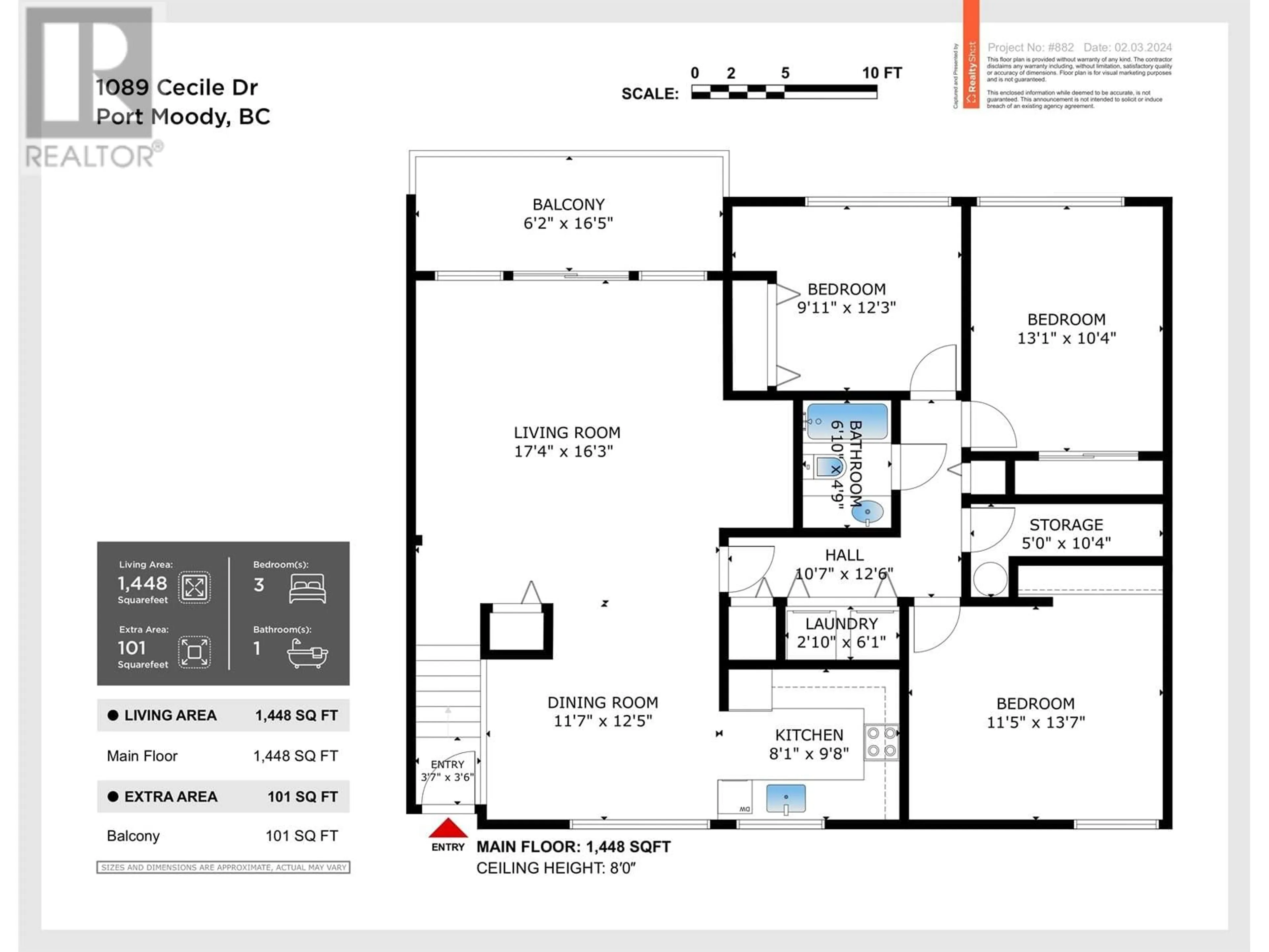 Floor plan for 1089 CECILE DRIVE, Port Moody British Columbia V3H1M6