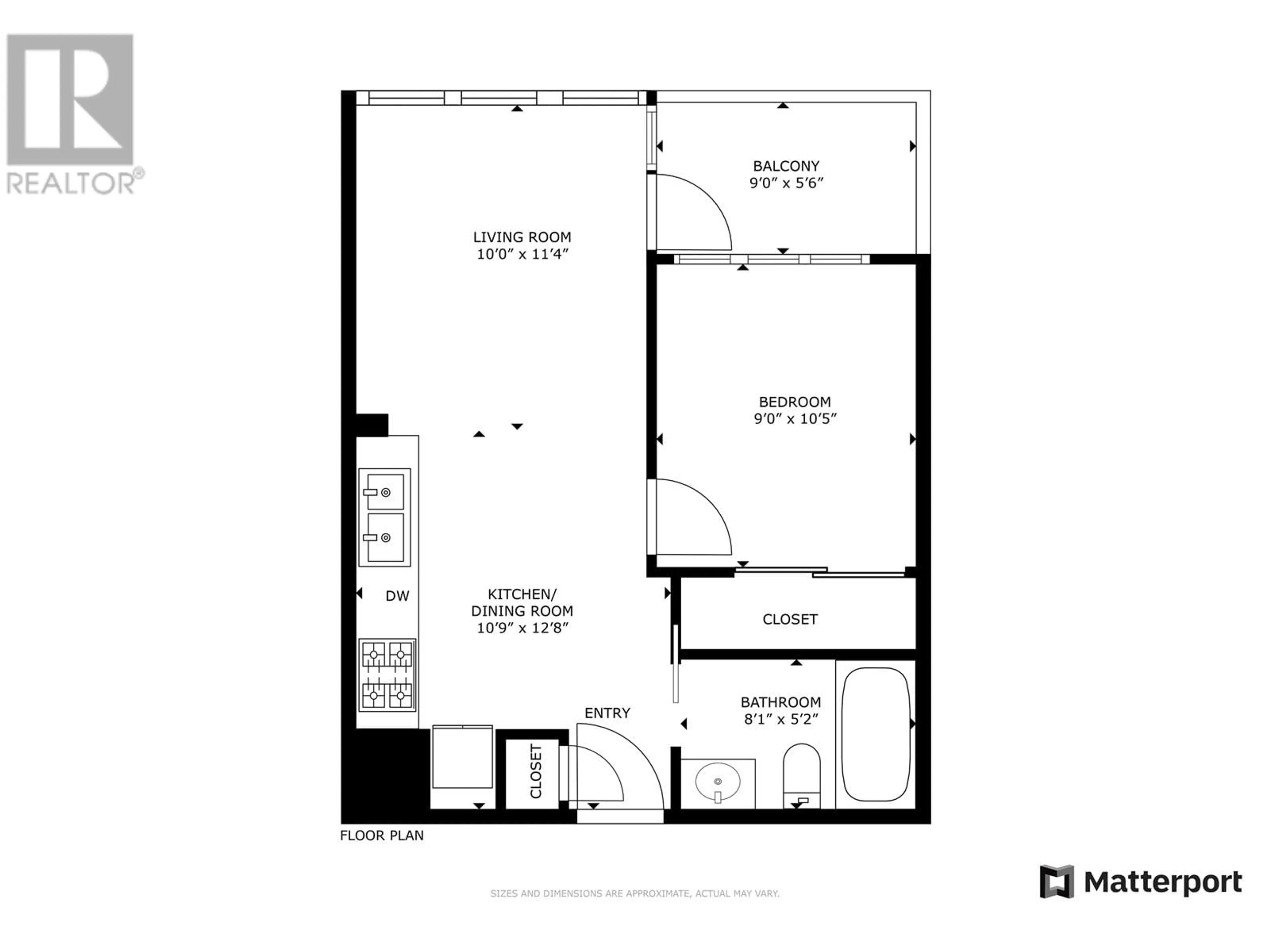 Floor plan for 463 108 W 1ST AVENUE, Vancouver British Columbia V5Y0H4
