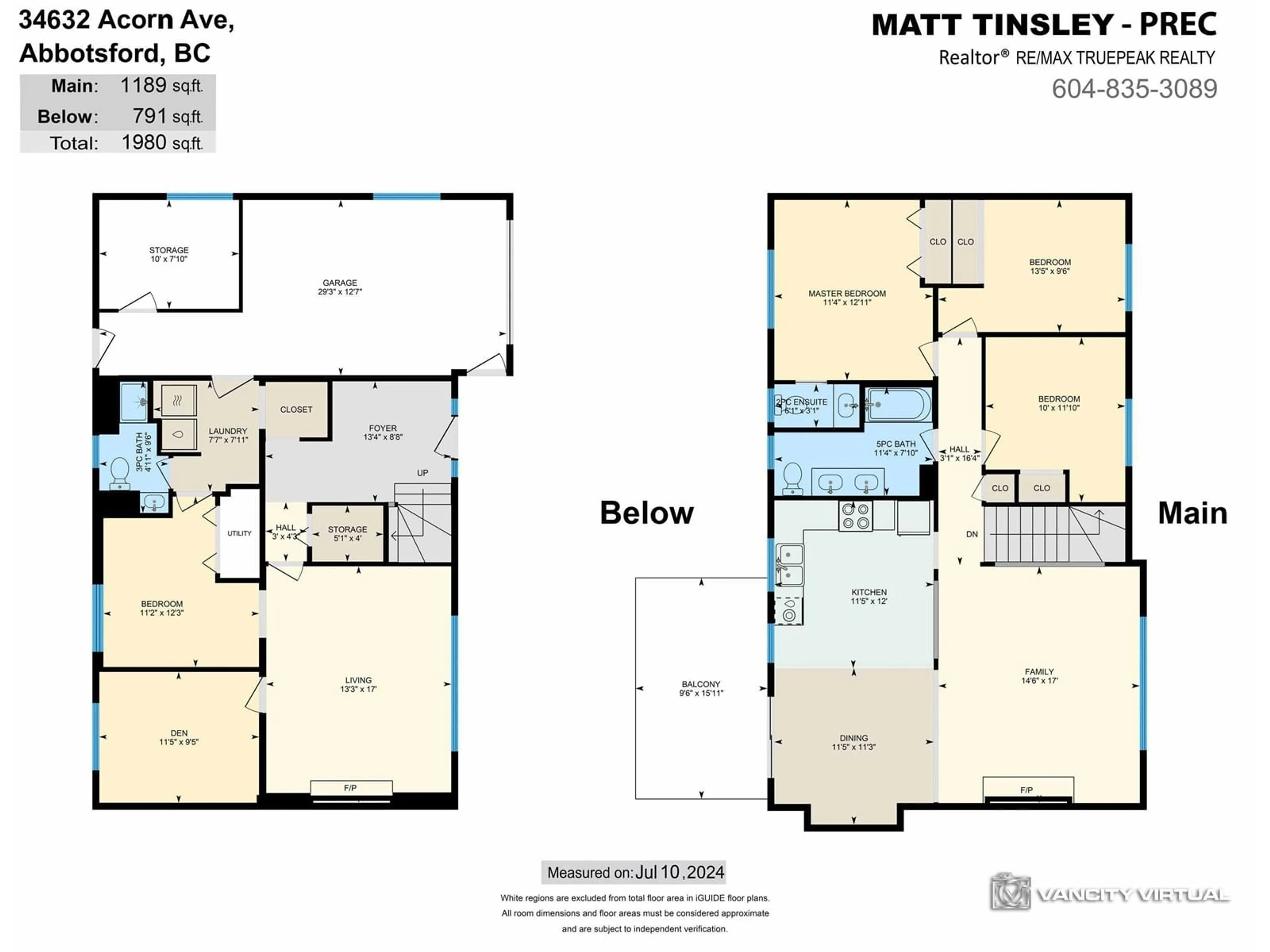 Floor plan for 34632 ACORN AVENUE, Abbotsford British Columbia V2S5C3