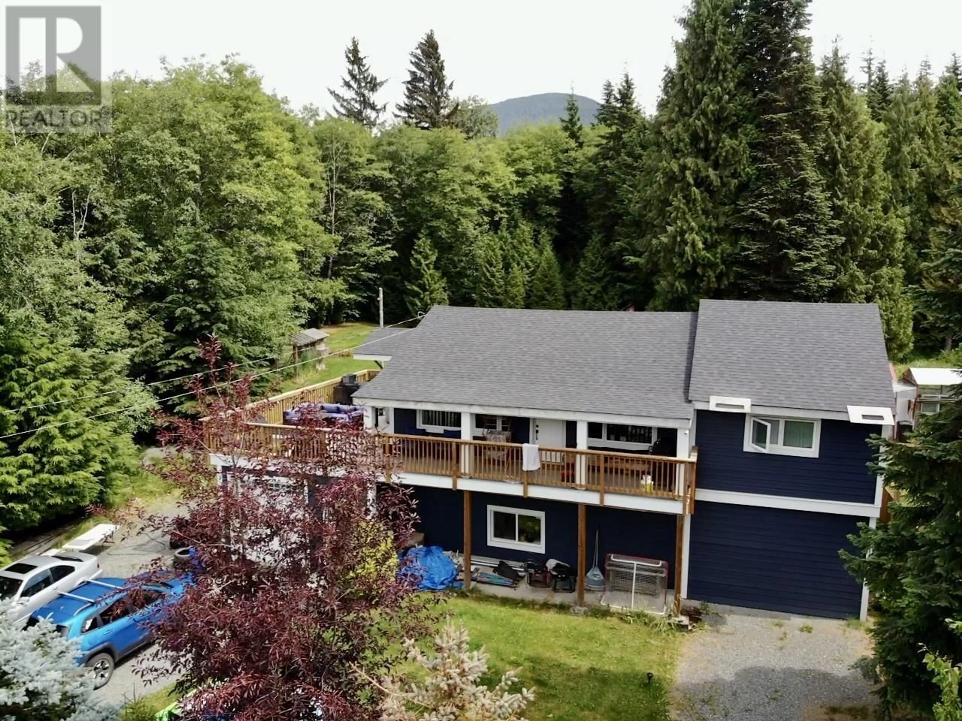 A pic from outside/outdoor area/front of a property/back of a property/a pic from drone, mountain view for 2412 FIRST AVENUE, Terrace British Columbia V8G0G2