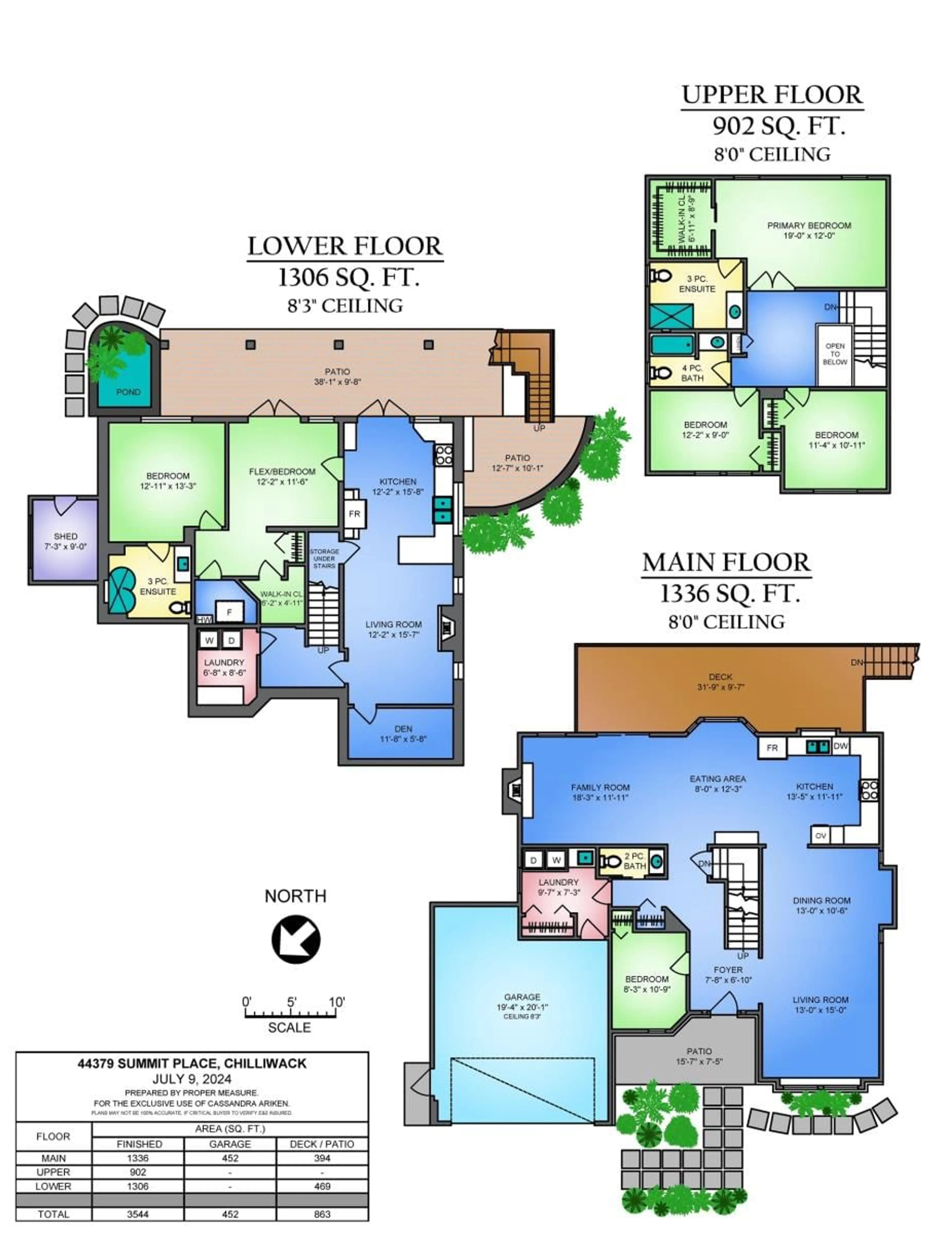 Floor plan for 44379 SUMMIT PLACE, Chilliwack British Columbia V2R3H9