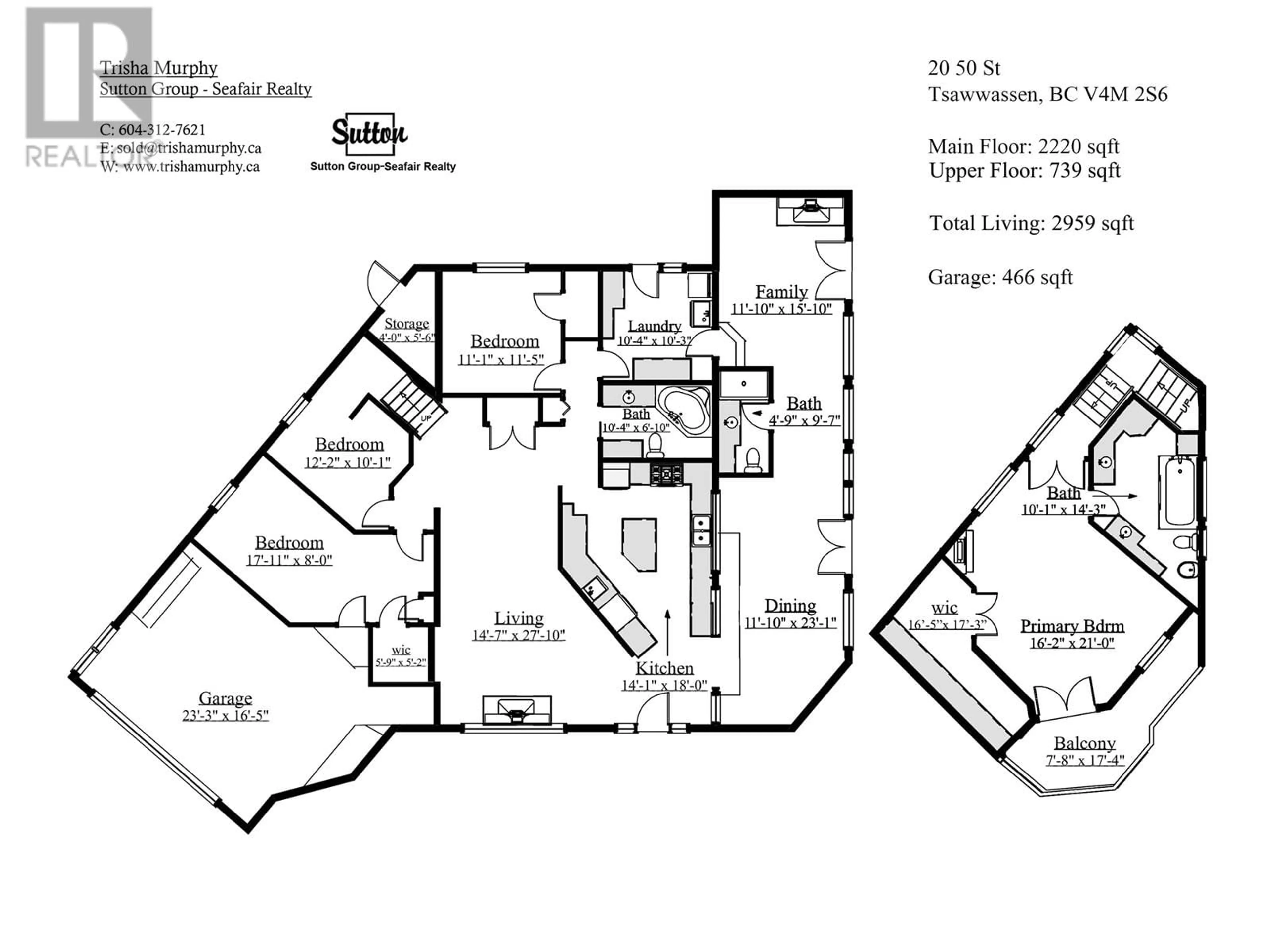 Floor plan for 20 50 STREET, Delta British Columbia V4M2S6