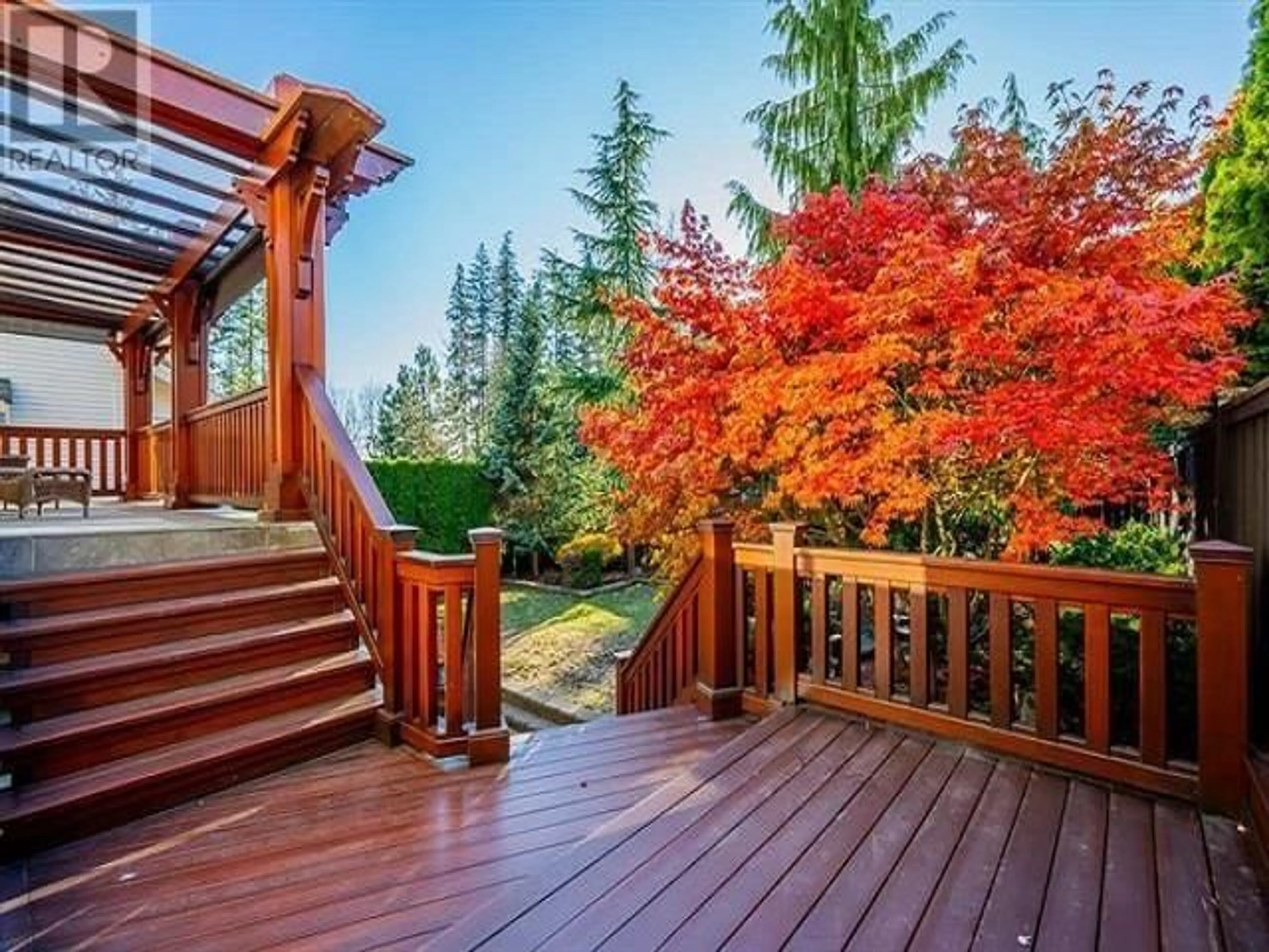 Patio, the fenced backyard for 15 MAPLE DRIVE, Port Moody British Columbia V3H5M8