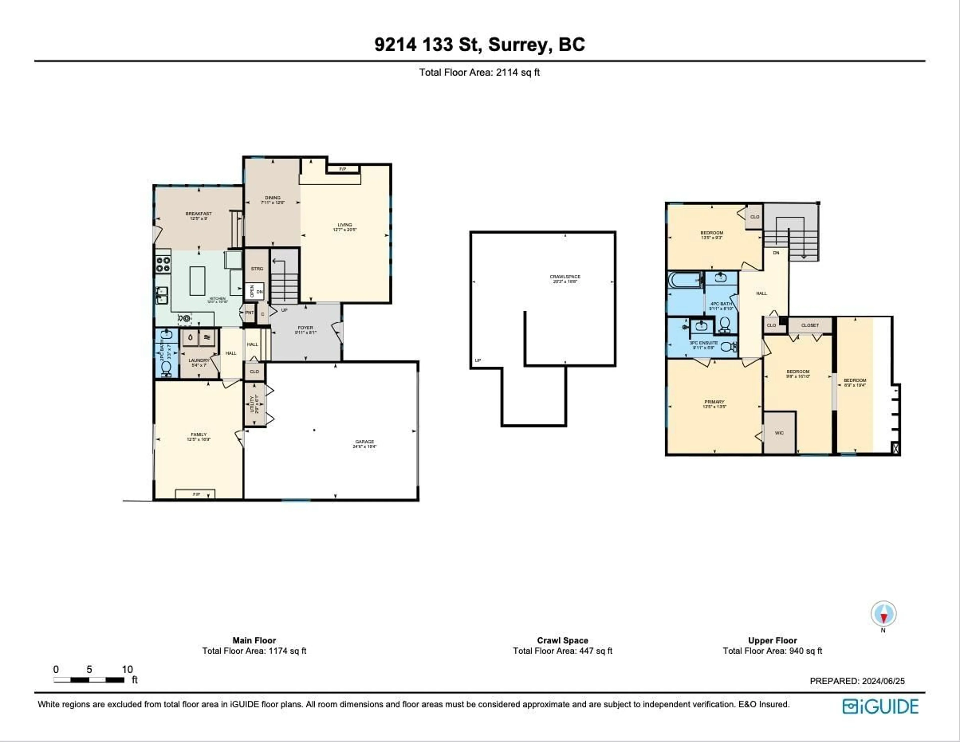 Floor plan for 9214 133 STREET, Surrey British Columbia V3V7E3
