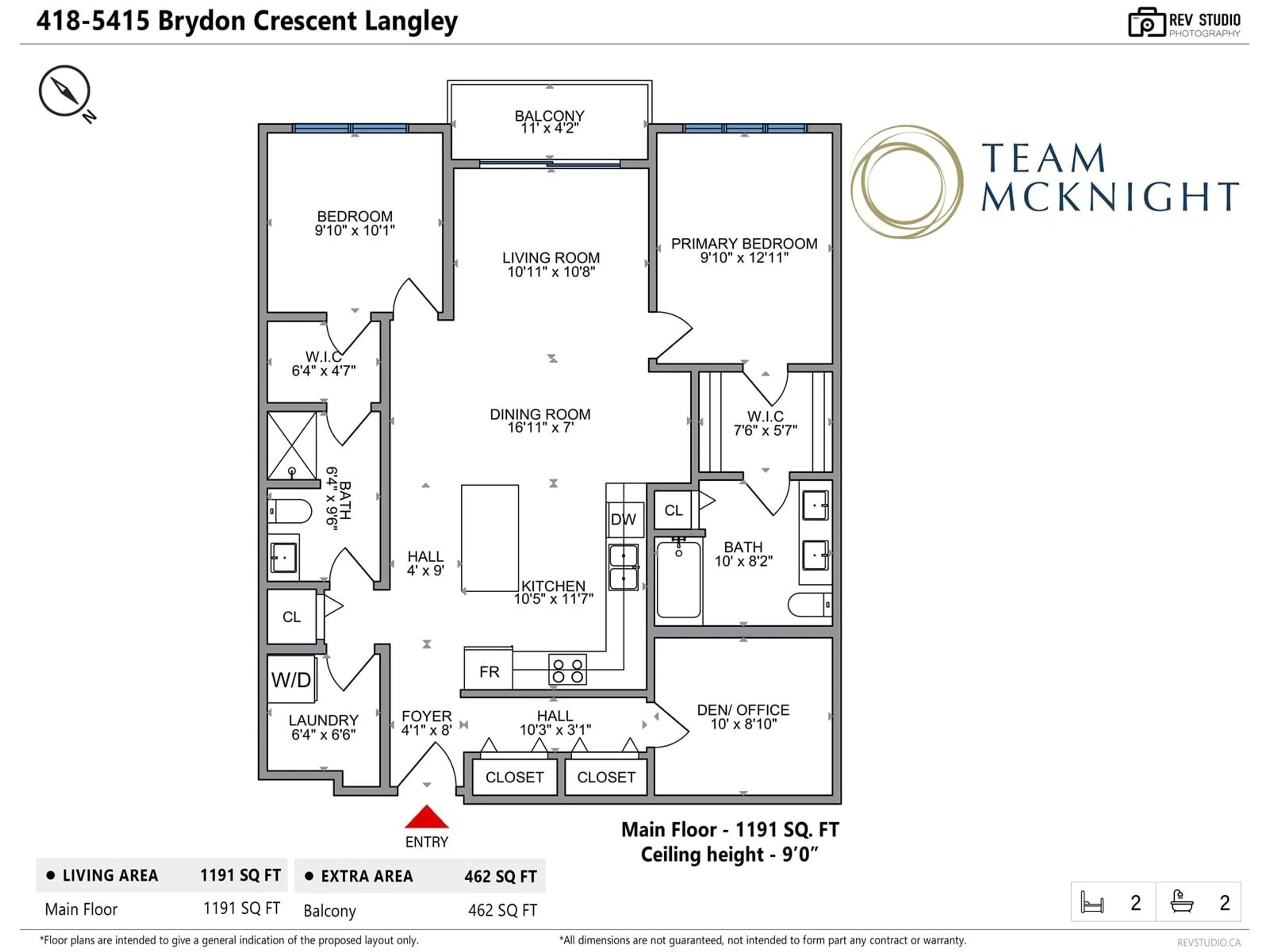 Floor plan for 418 5415 BRYDON CRESCENT, Langley British Columbia V3A4A3