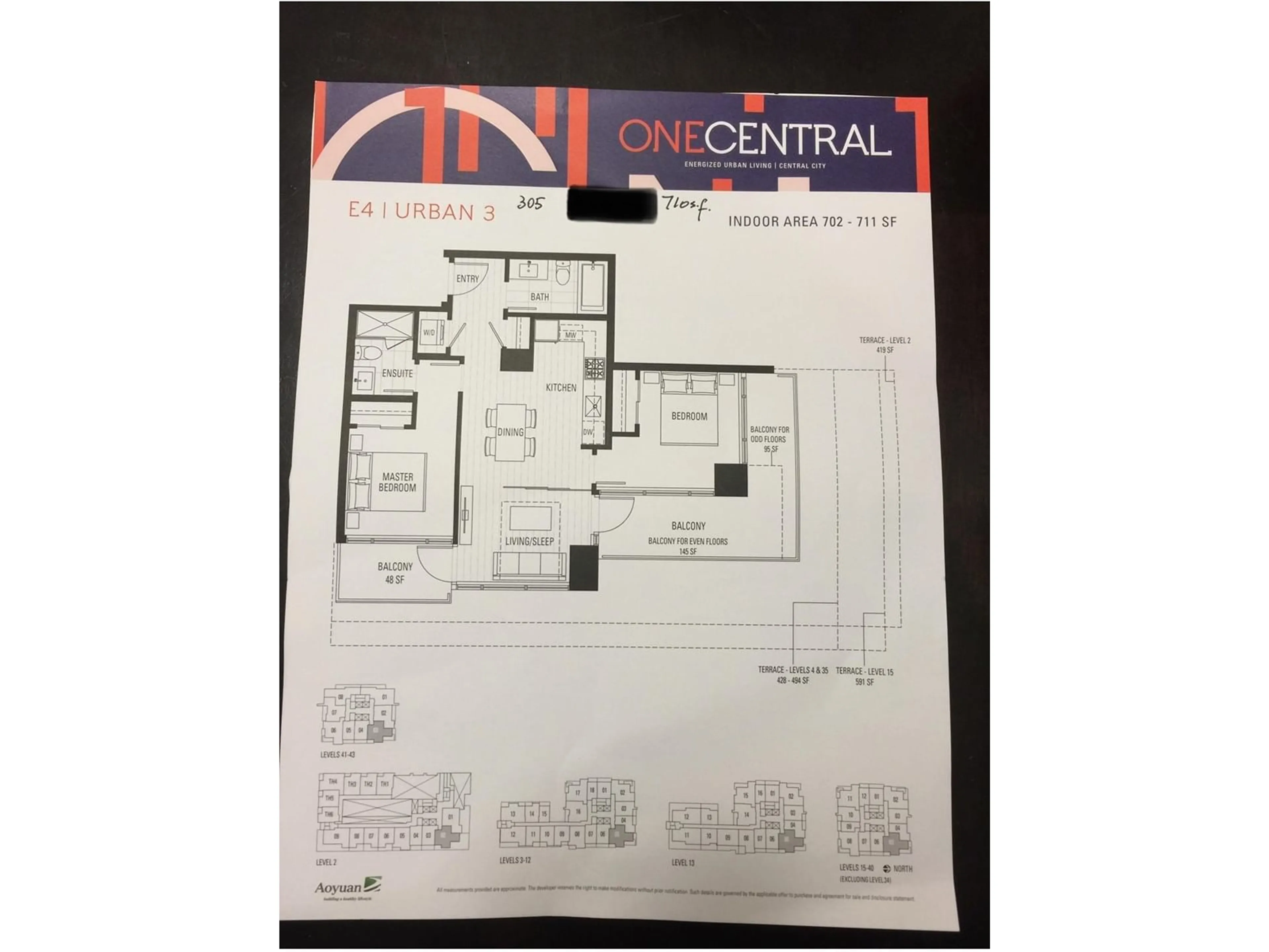 Floor plan for 305 13350 CENTRAL AVENUE, Surrey British Columbia V3T0S1