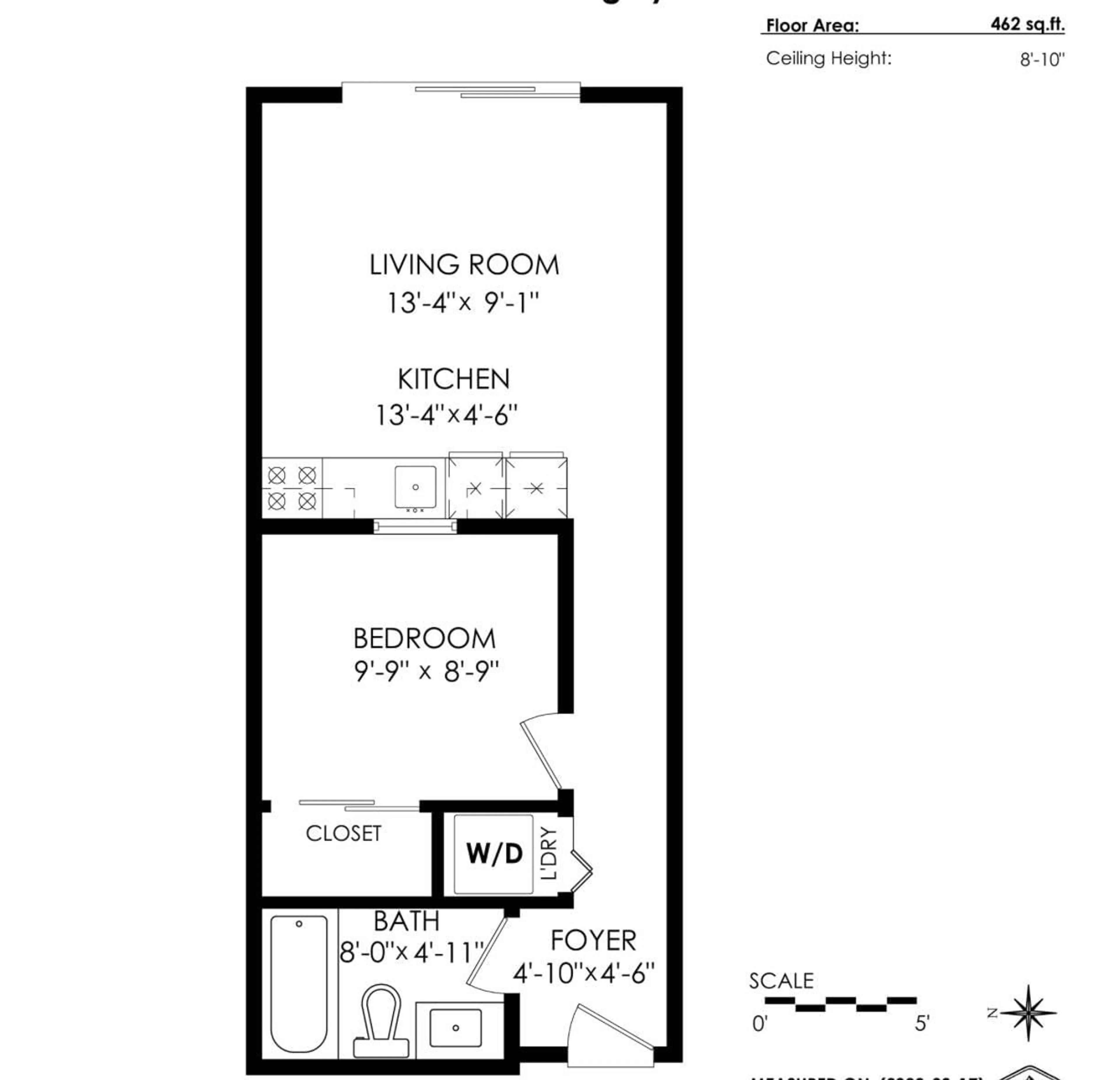 Floor plan for 105 19940 BRYDON CRESCENT, Langley British Columbia V3A0K8