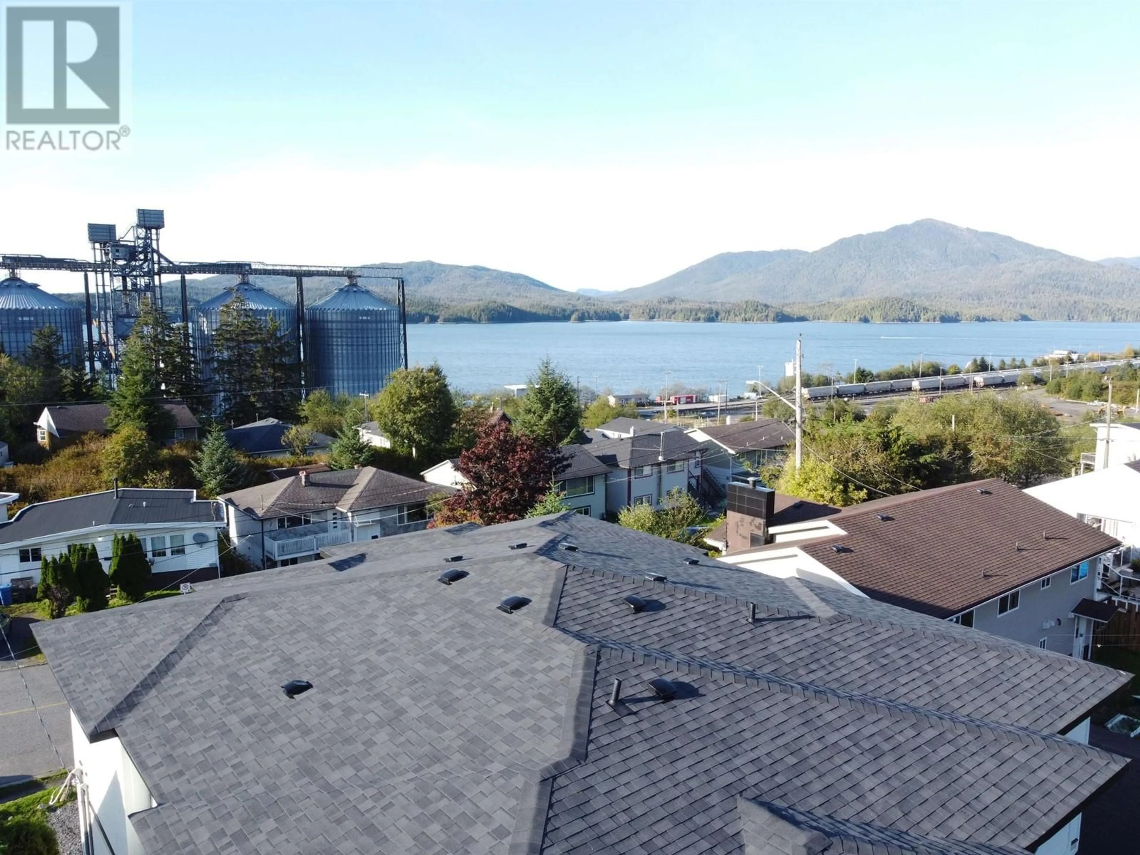 A pic from outside/outdoor area/front of a property/back of a property/a pic from drone, water/lake/river/ocean view for 1527 ATLIN AVENUE, Prince Rupert British Columbia V8J1E4