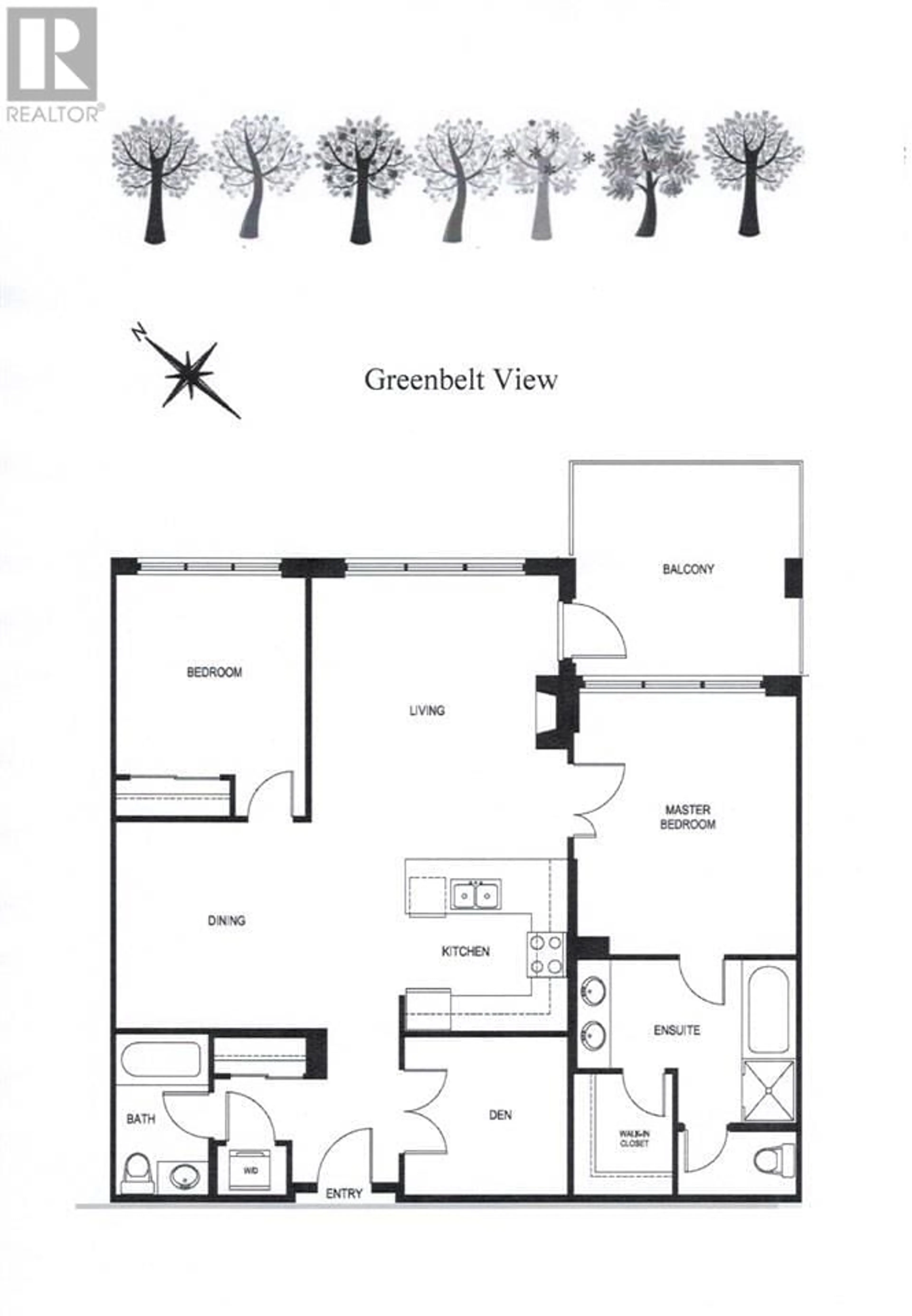 Floor plan for 405 1415 PARKWAY BOULEVARD, Coquitlam British Columbia V3E0C7