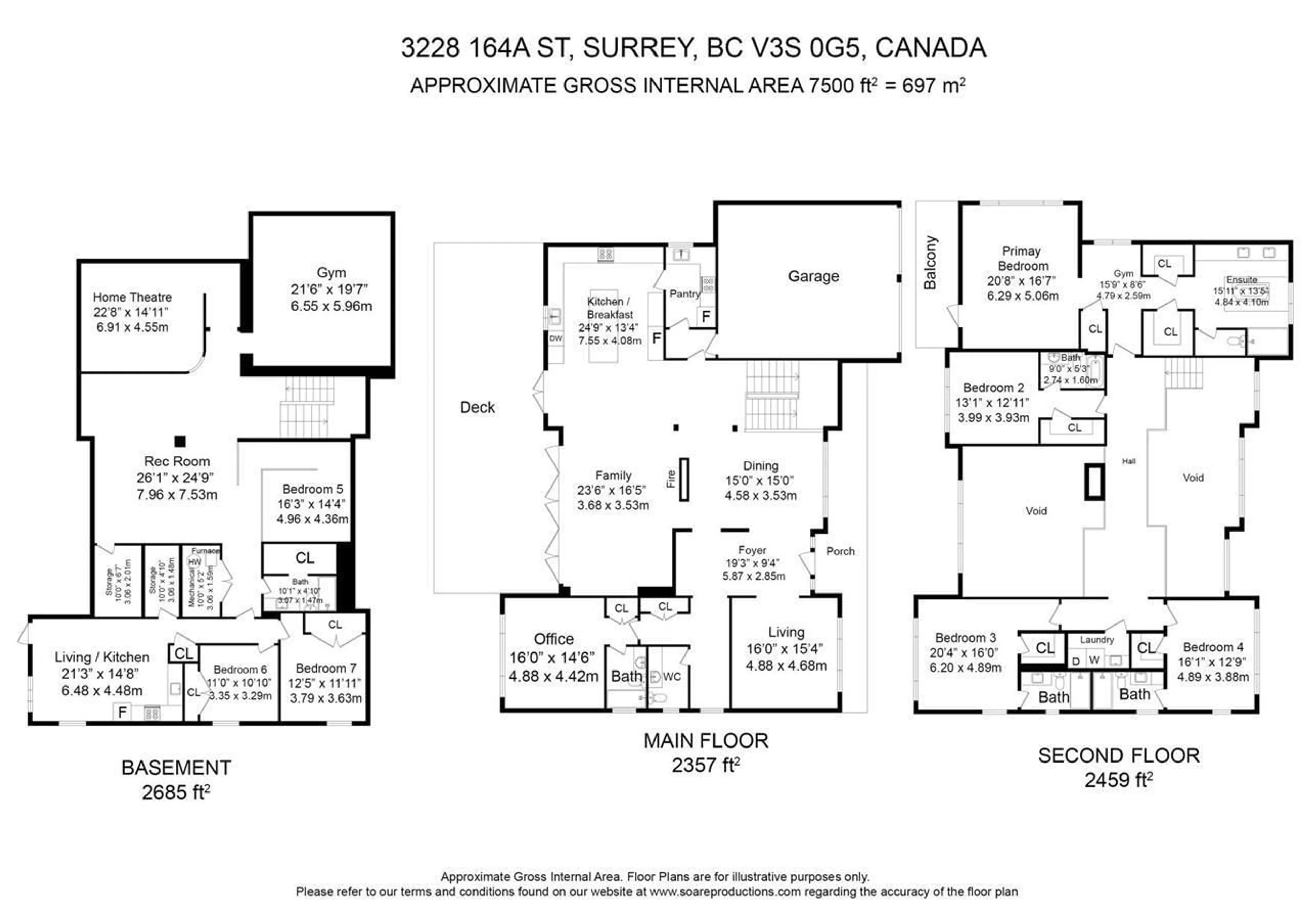 Floor plan for 3228 164A STREET, Surrey British Columbia V3Z0G5