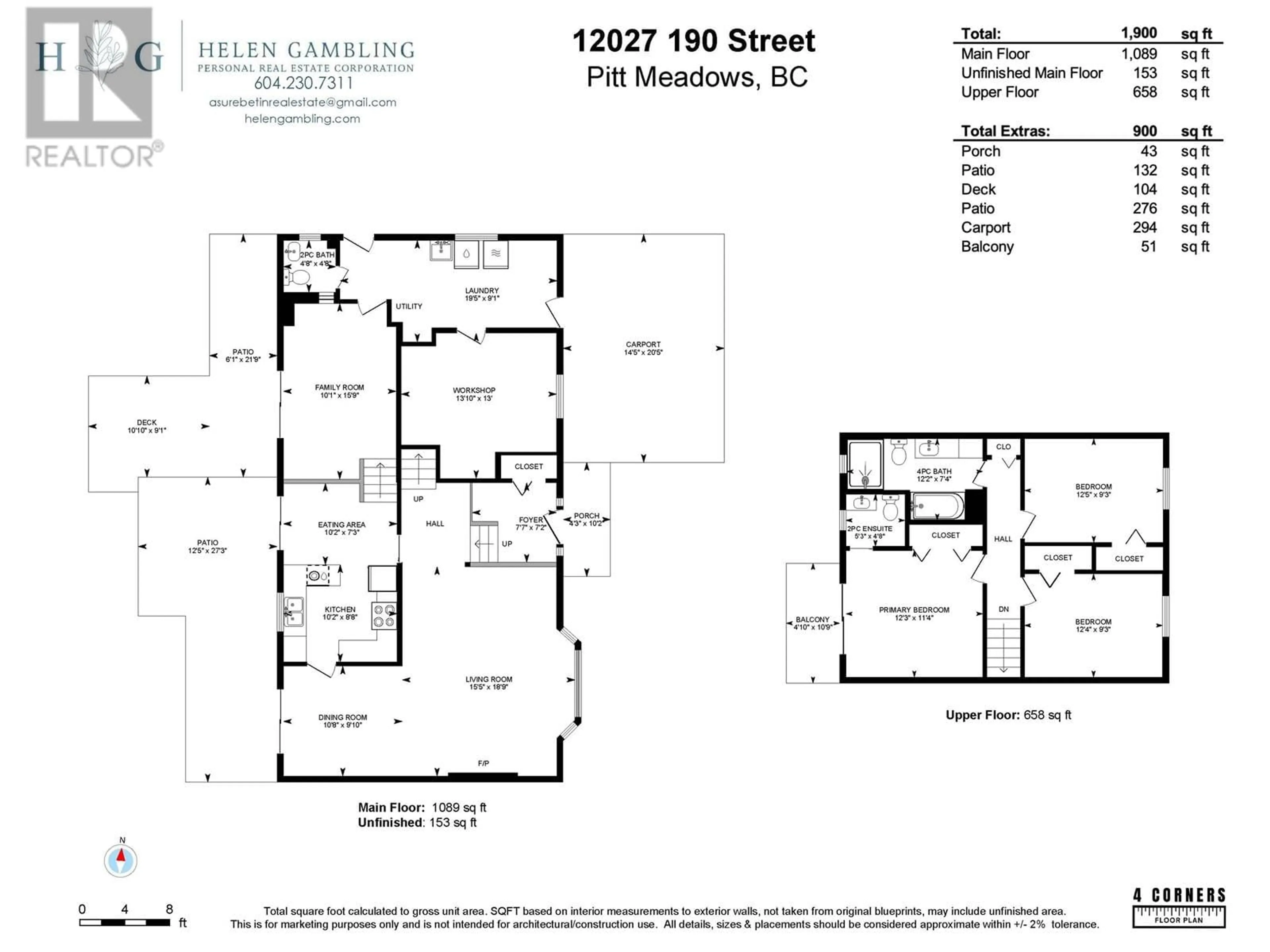 Floor plan for 12027 190 STREET, Pitt Meadows British Columbia V3Y1X3