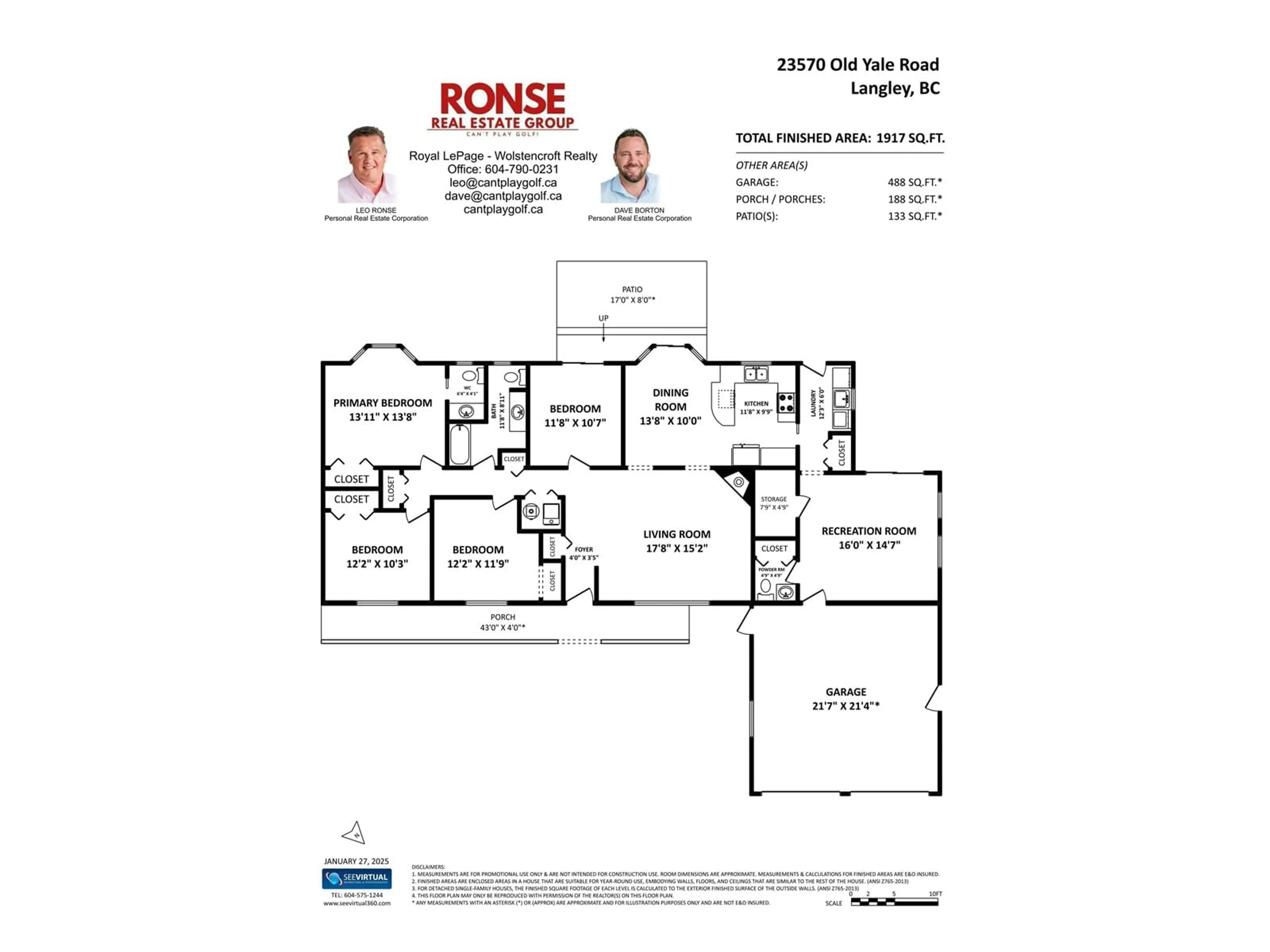 Floor plan for 23570 OLD YALE ROAD, Langley British Columbia V2Z2K3