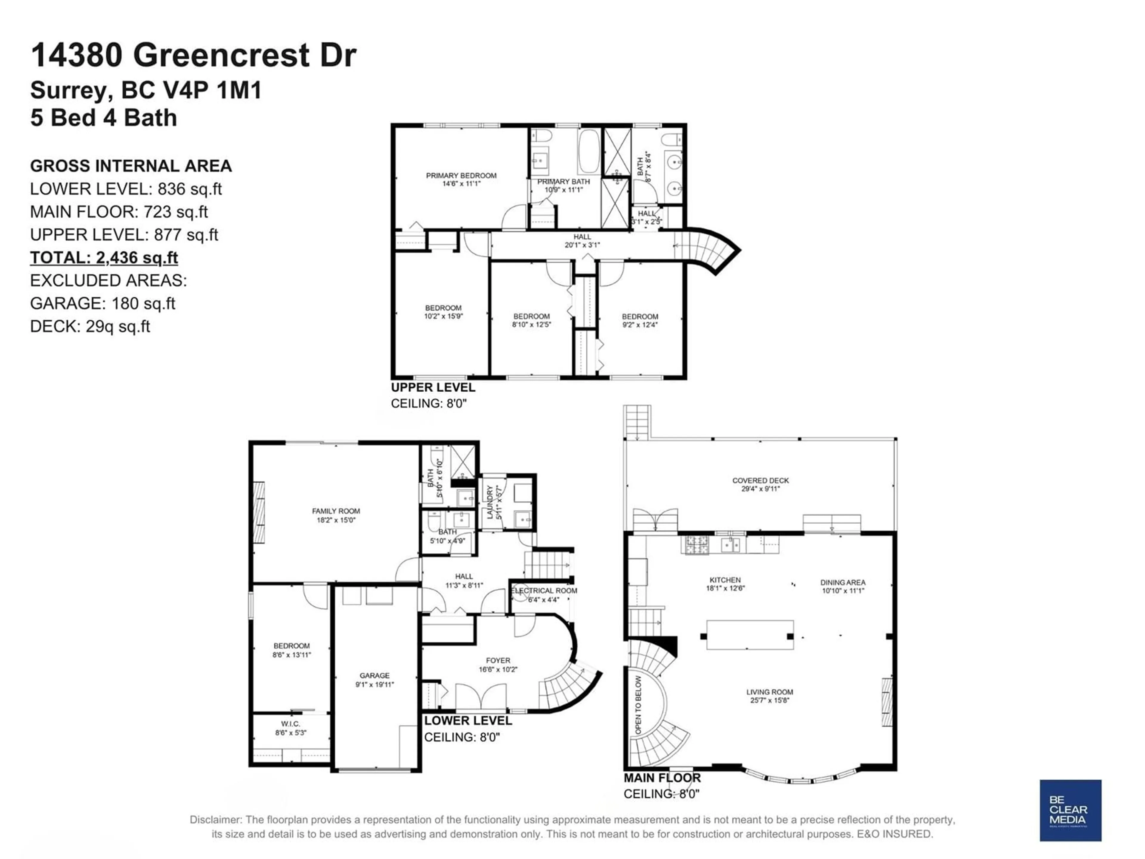 Floor plan for 14380 GREENCREST DRIVE, Surrey British Columbia V4P1M1